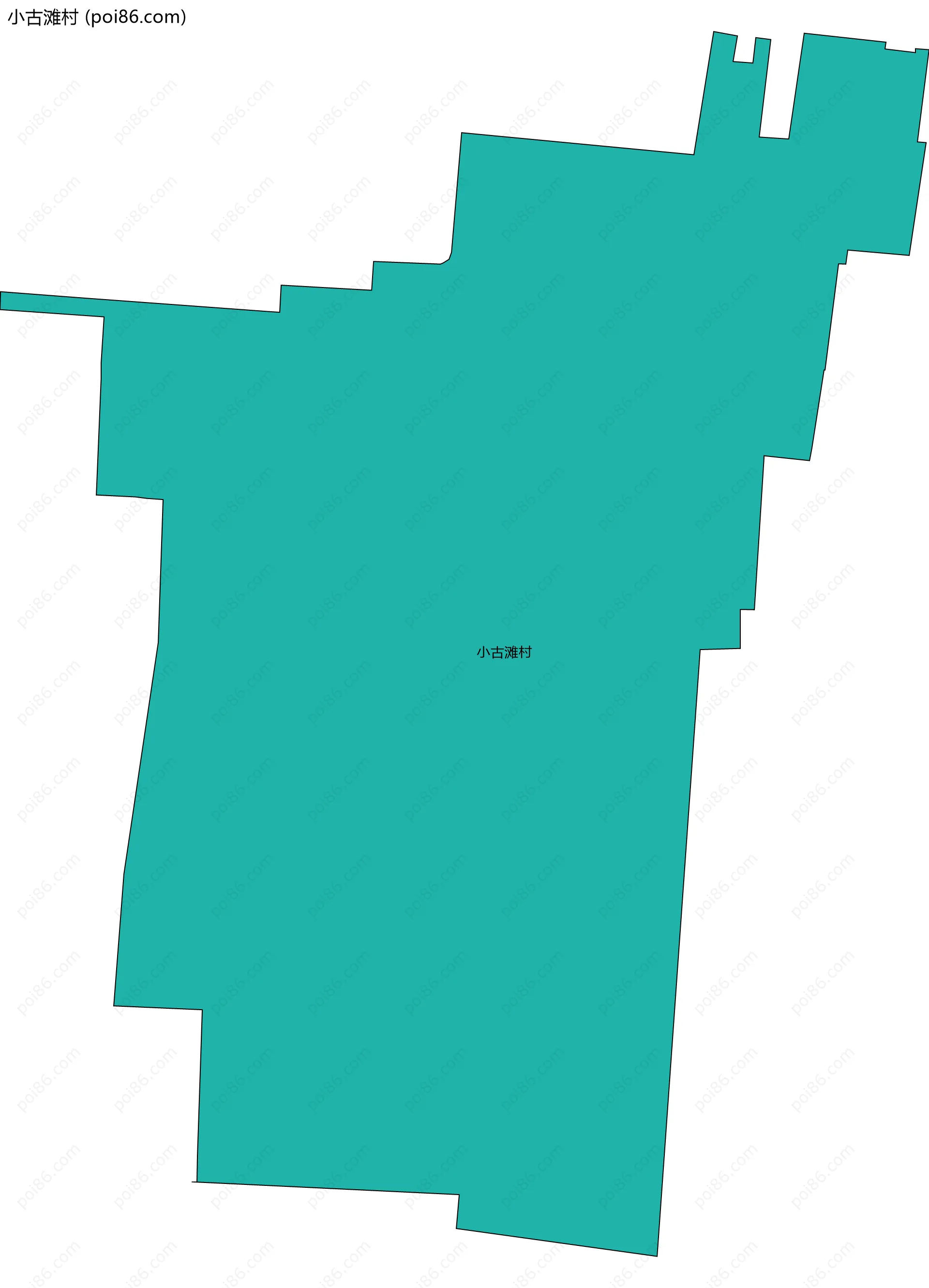小古滩村边界地图