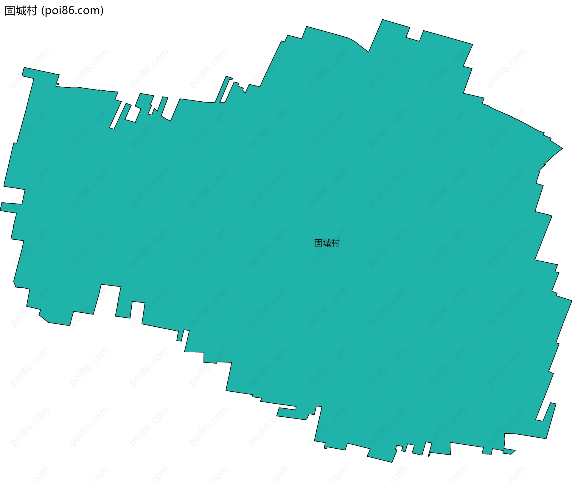 固城村边界地图