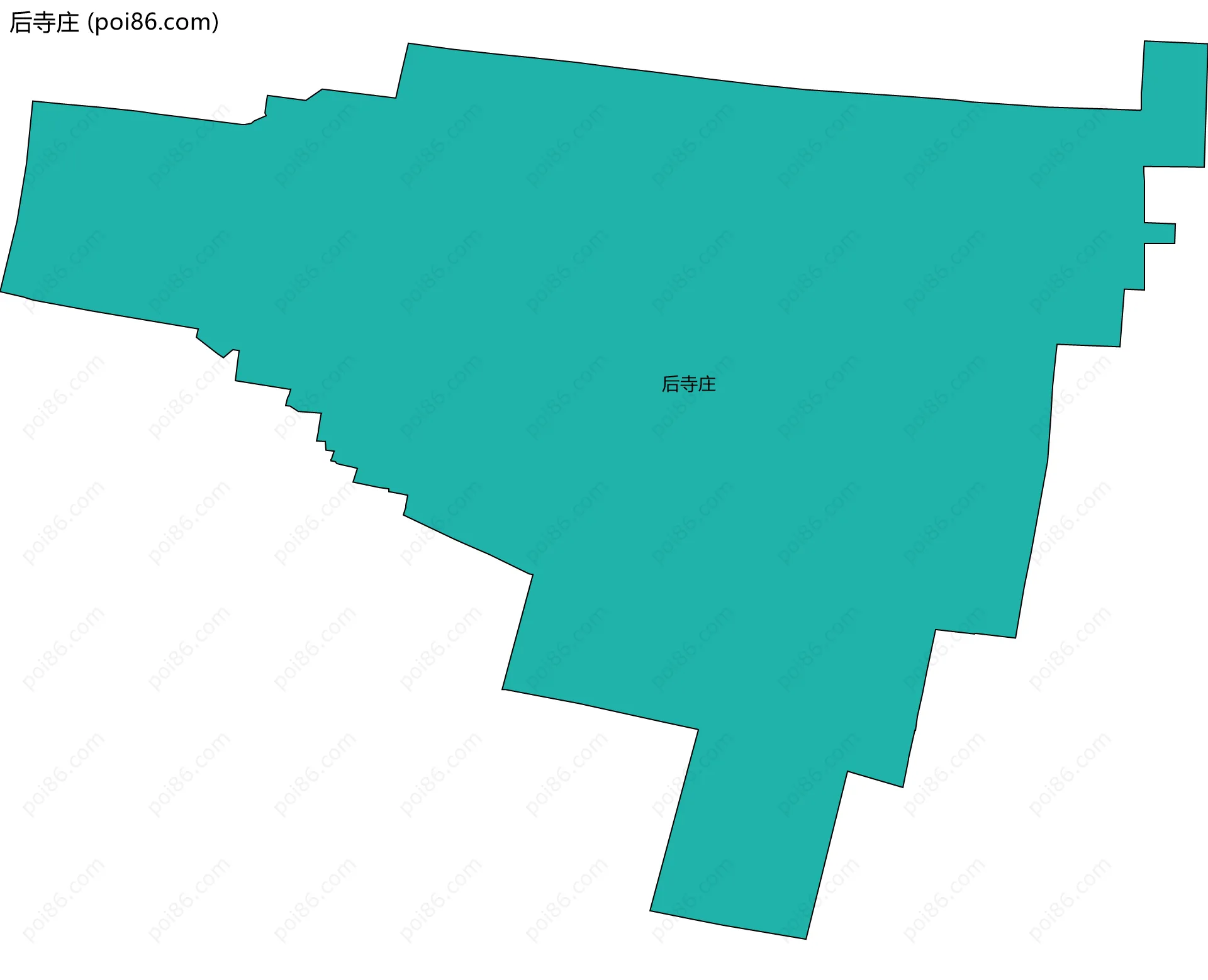 后寺庄边界地图