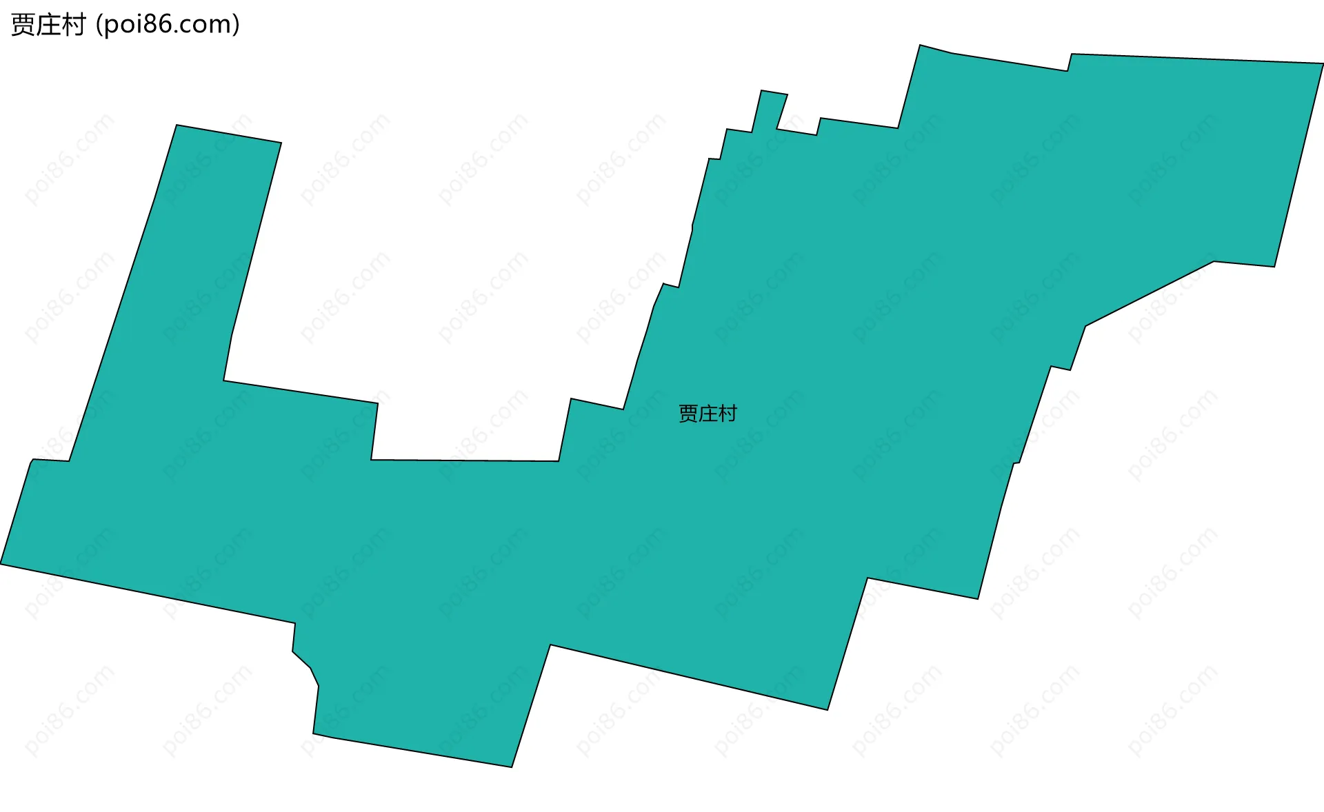 贾庄村边界地图