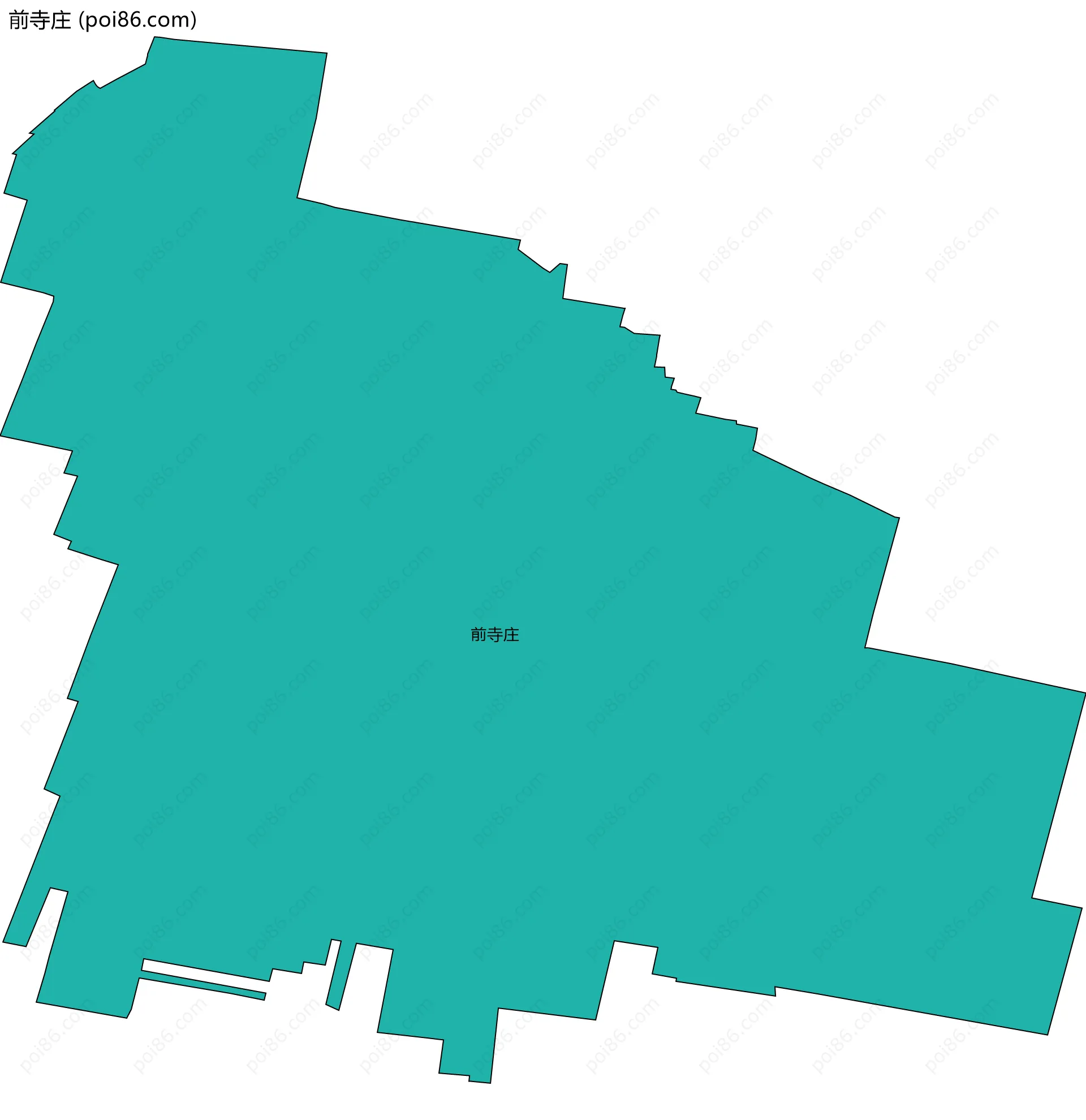 前寺庄边界地图