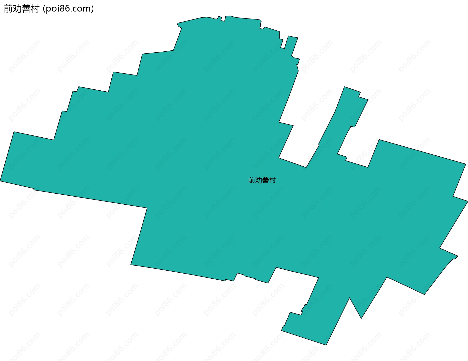 前劝善村边界地图