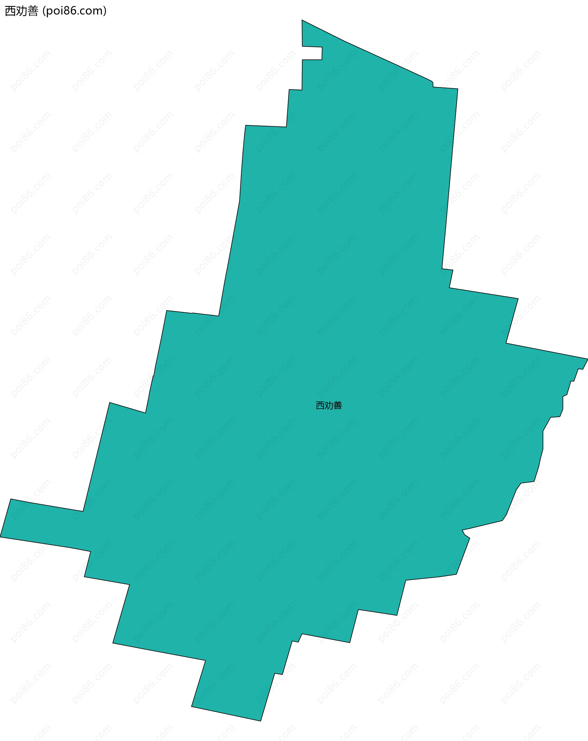 西劝善边界地图