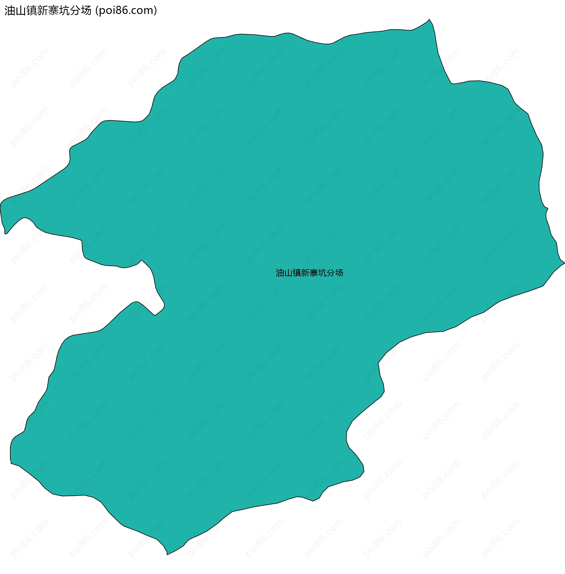油山镇新寨坑分场边界地图