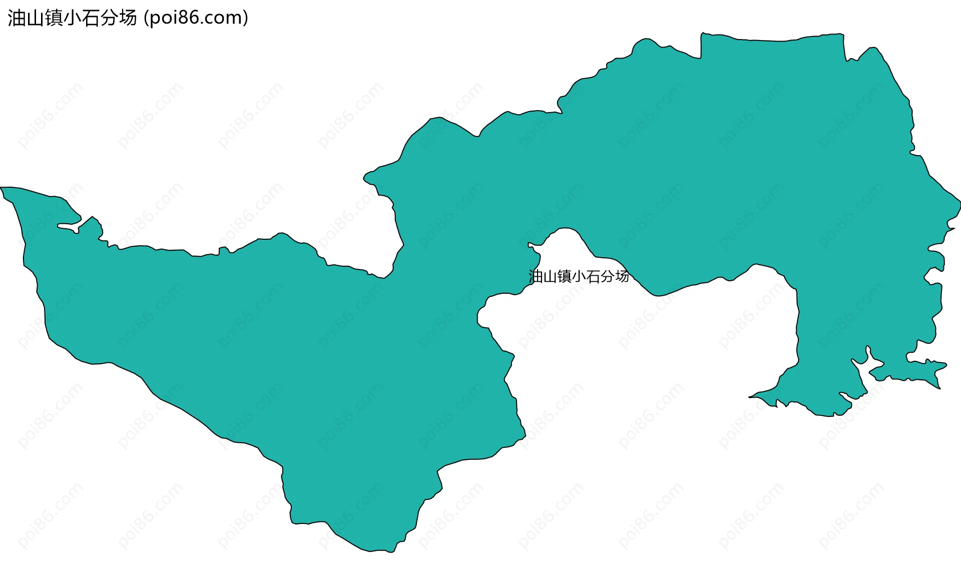 油山镇小石分场边界地图