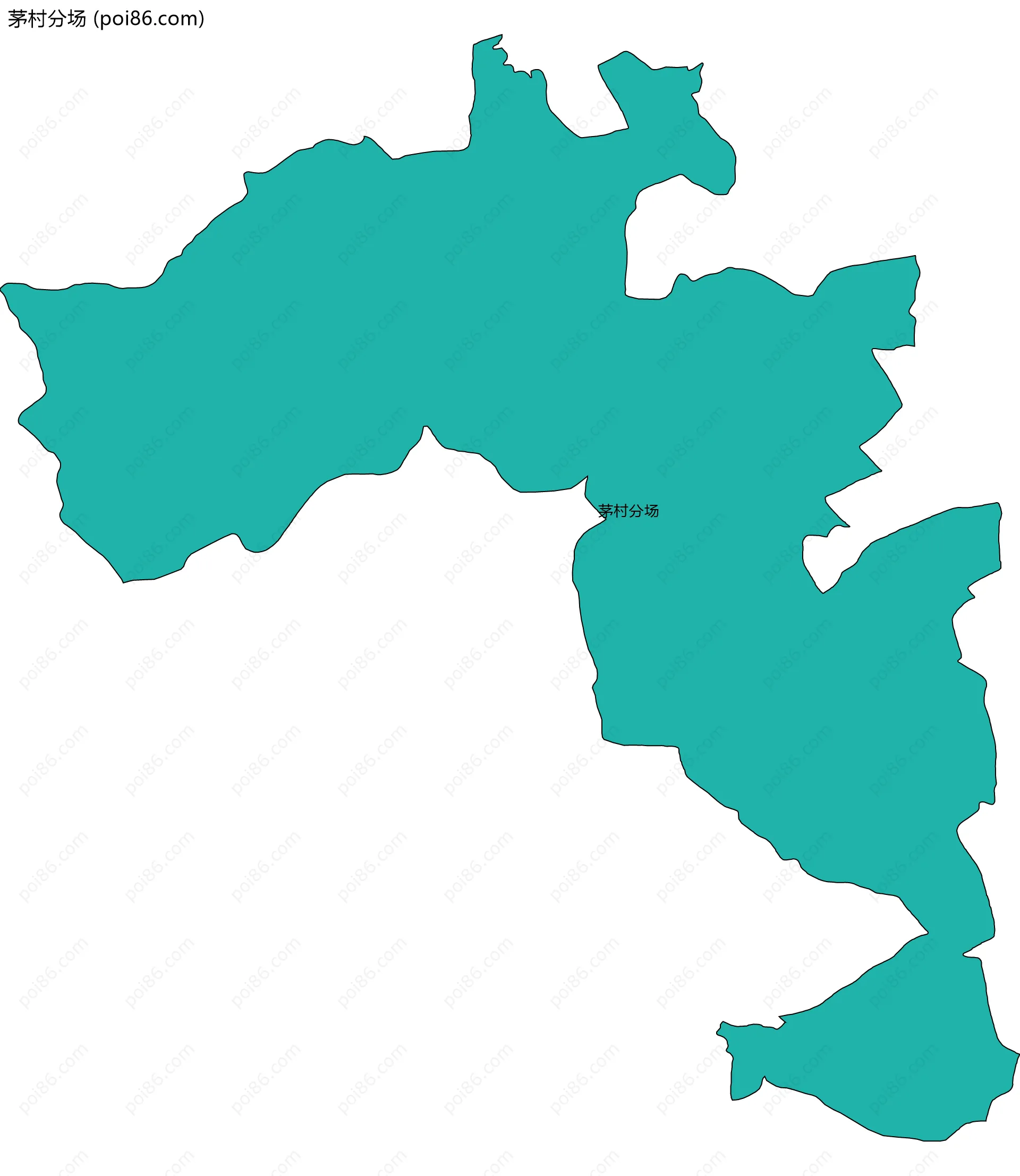 茅村分场边界地图