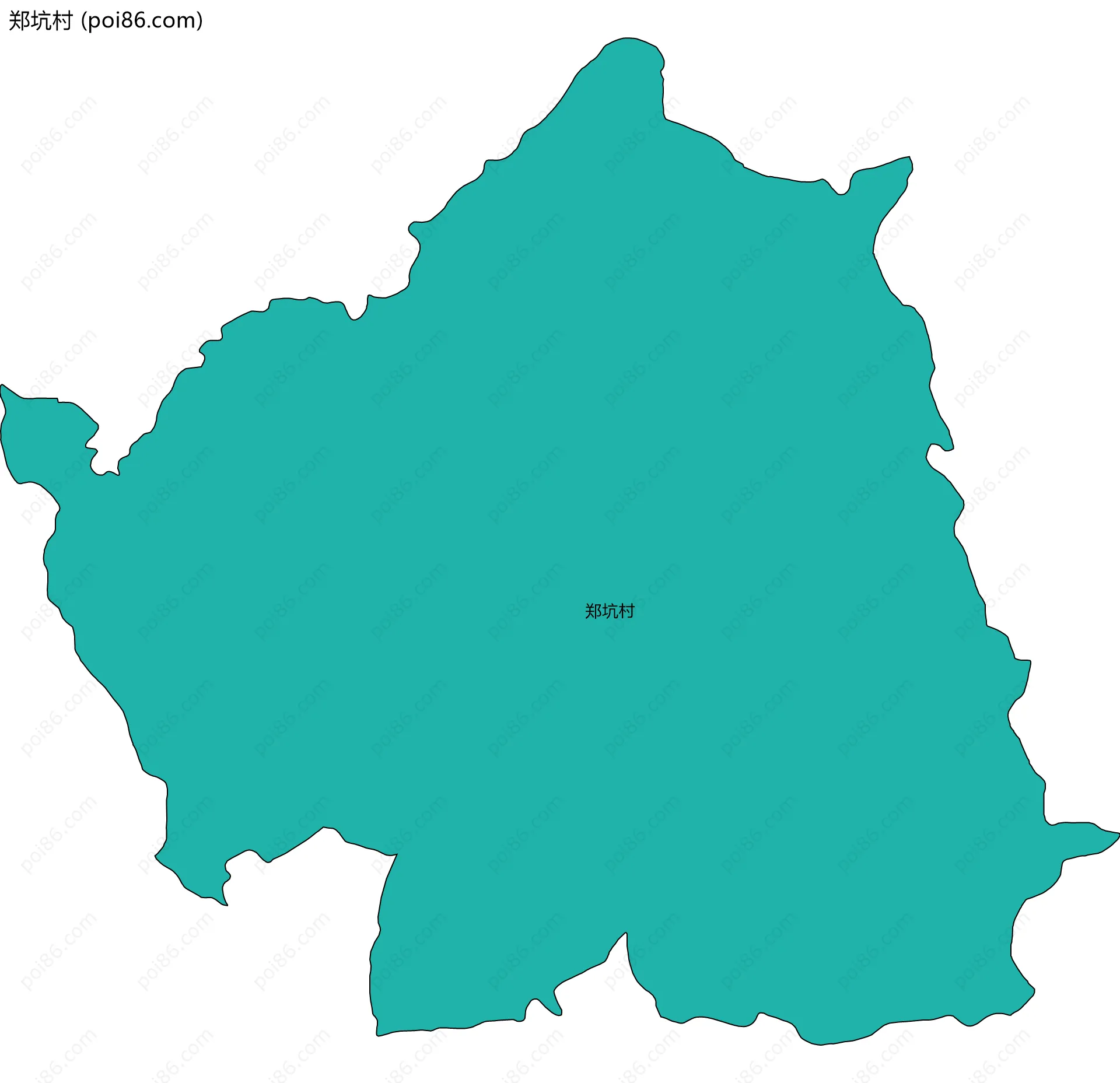 郑坑村边界地图