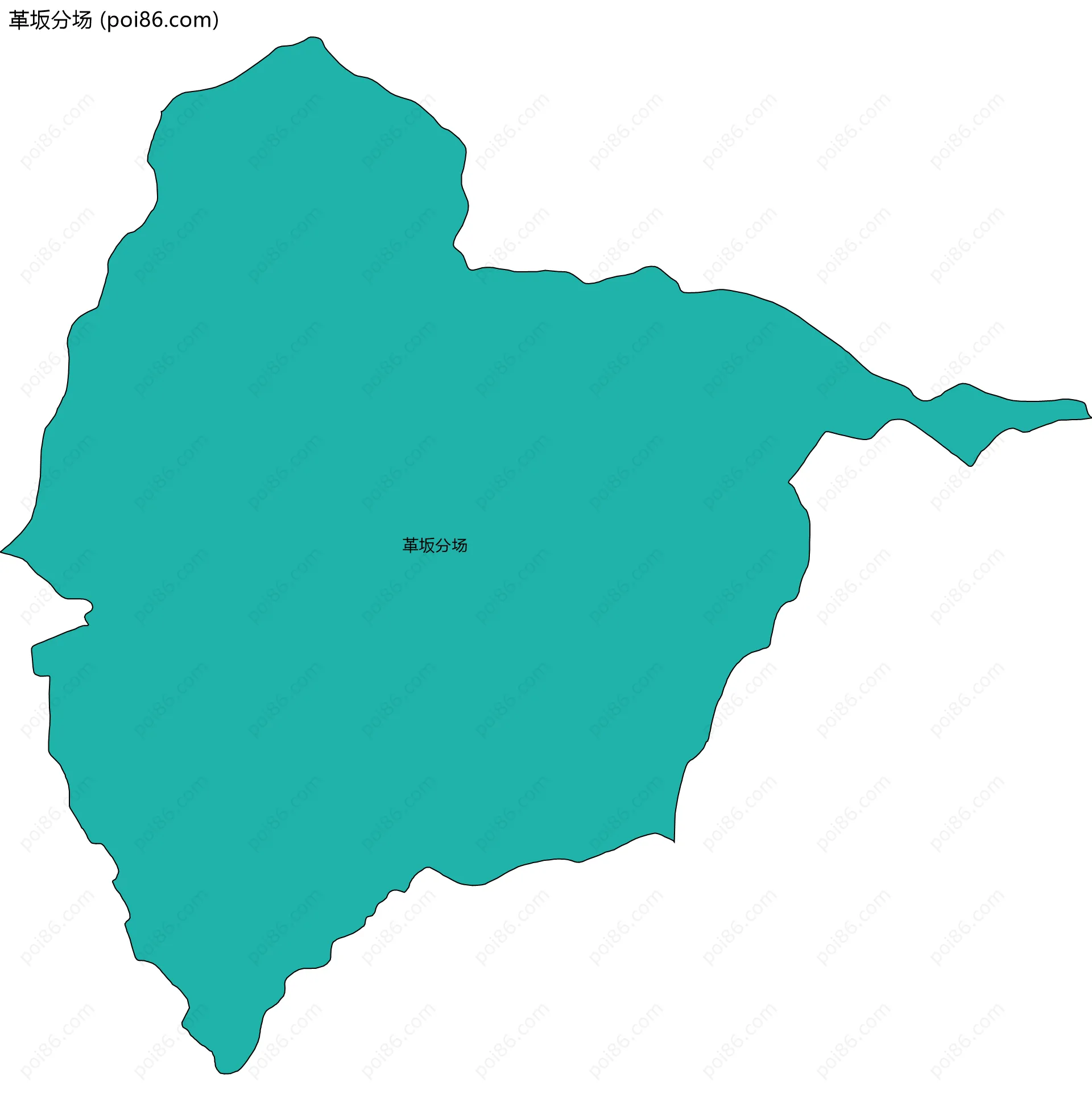 革坂分场边界地图