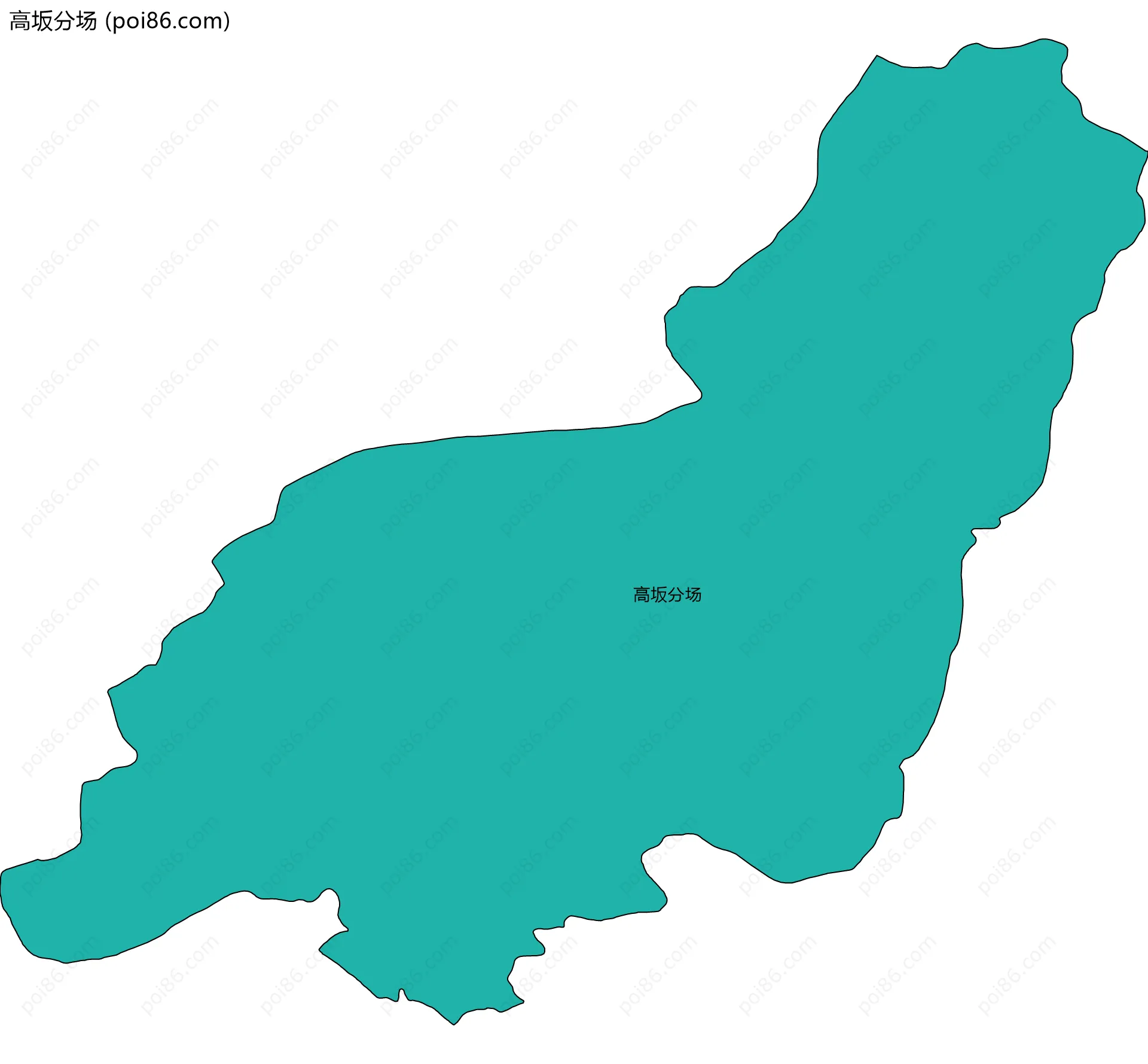 高坂分场边界地图