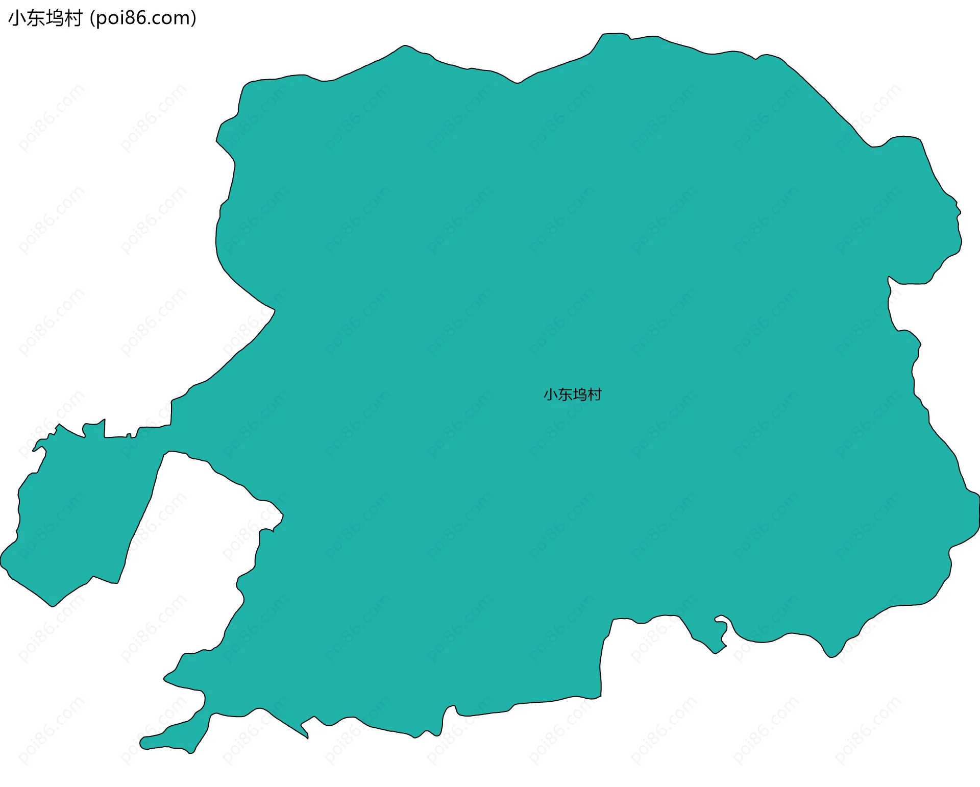 小东坞村边界地图