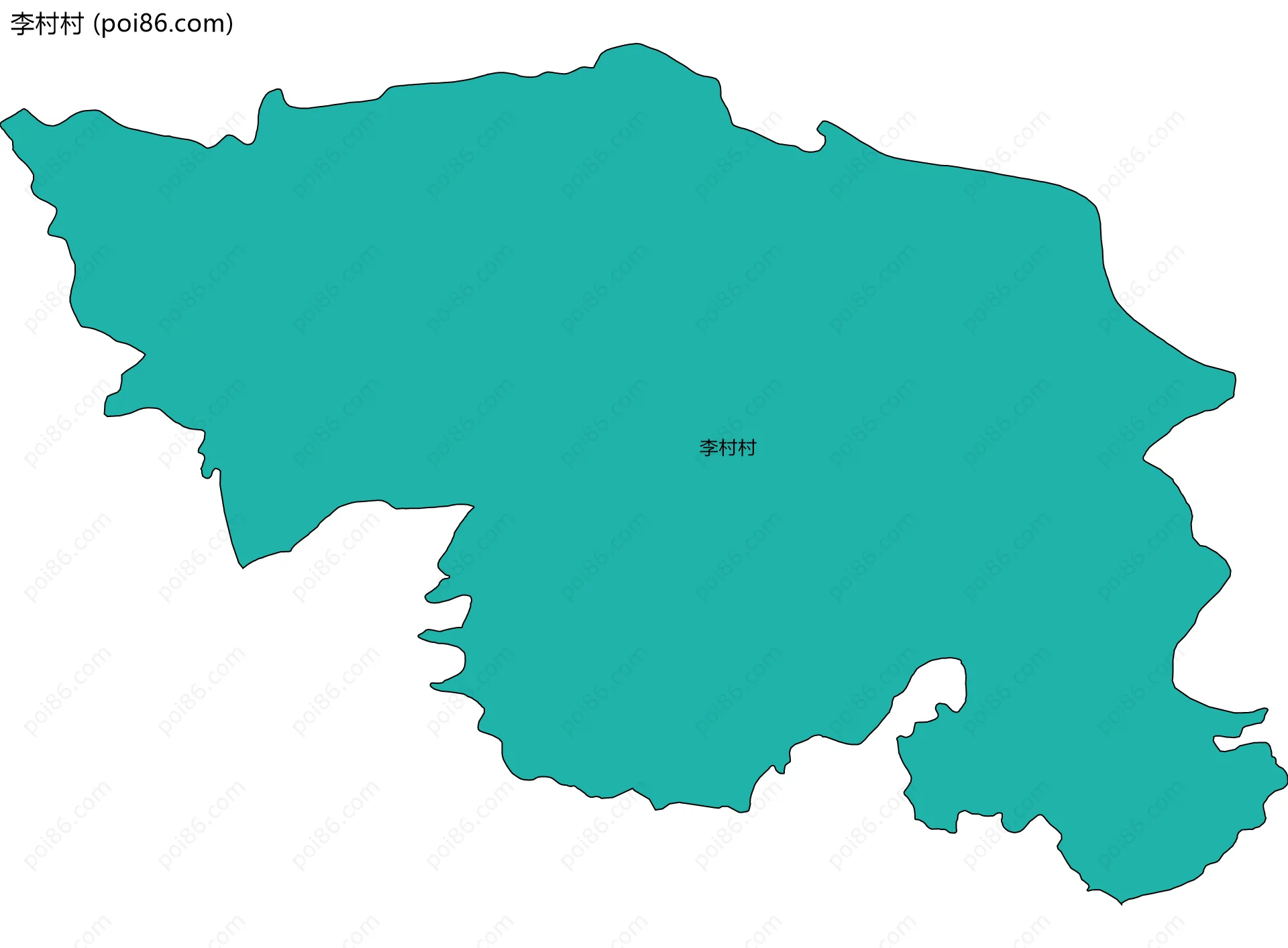 李村村边界地图