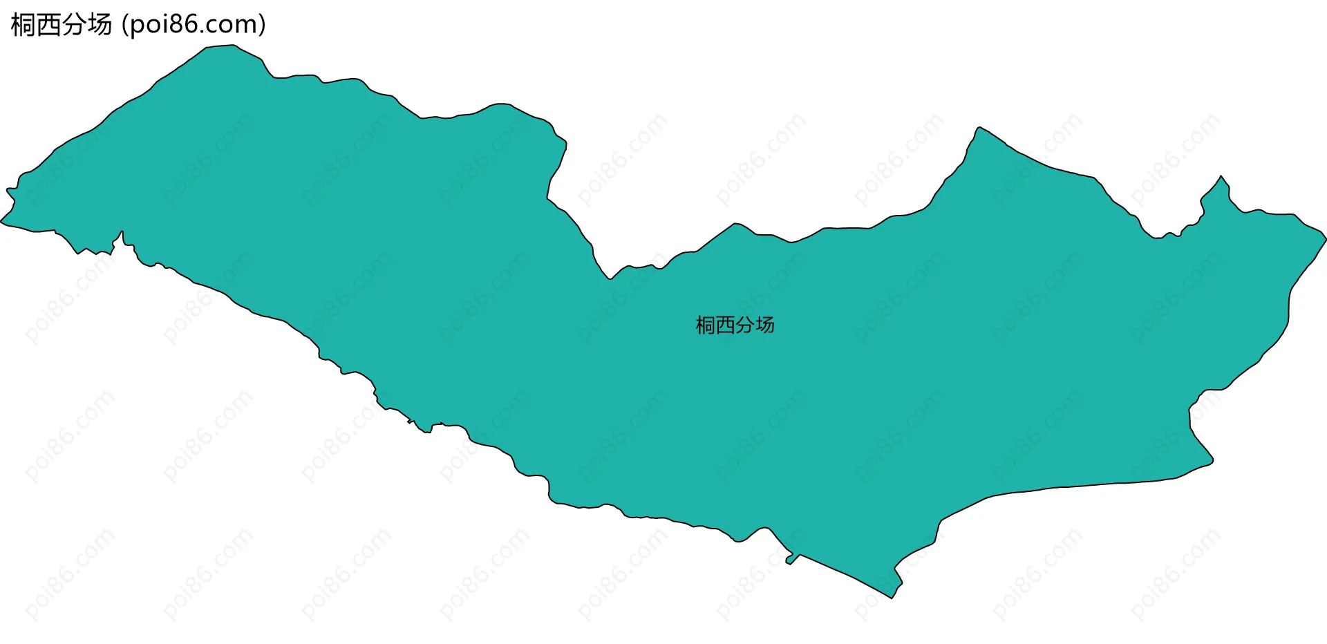 桐西分场边界地图