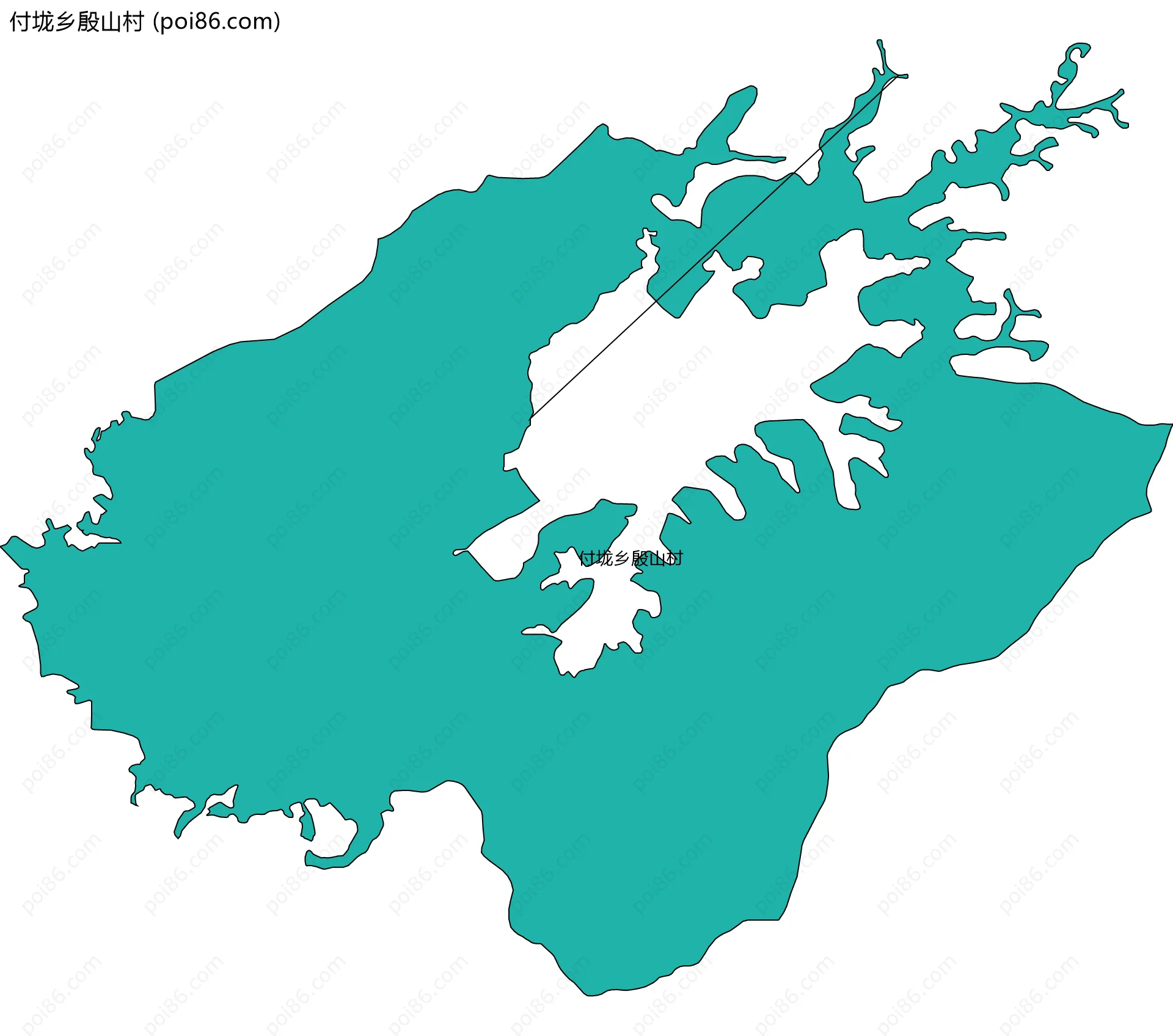 付垅乡殷山村边界地图