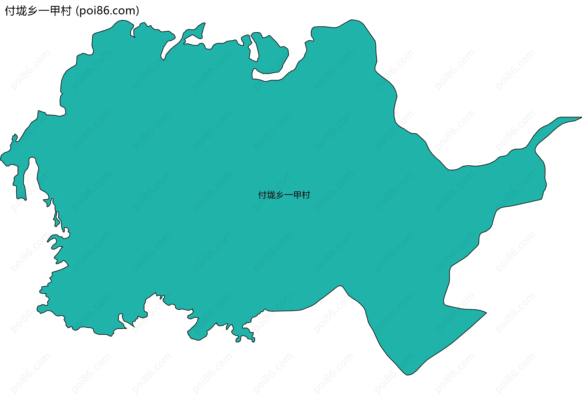 付垅乡一甲村边界地图