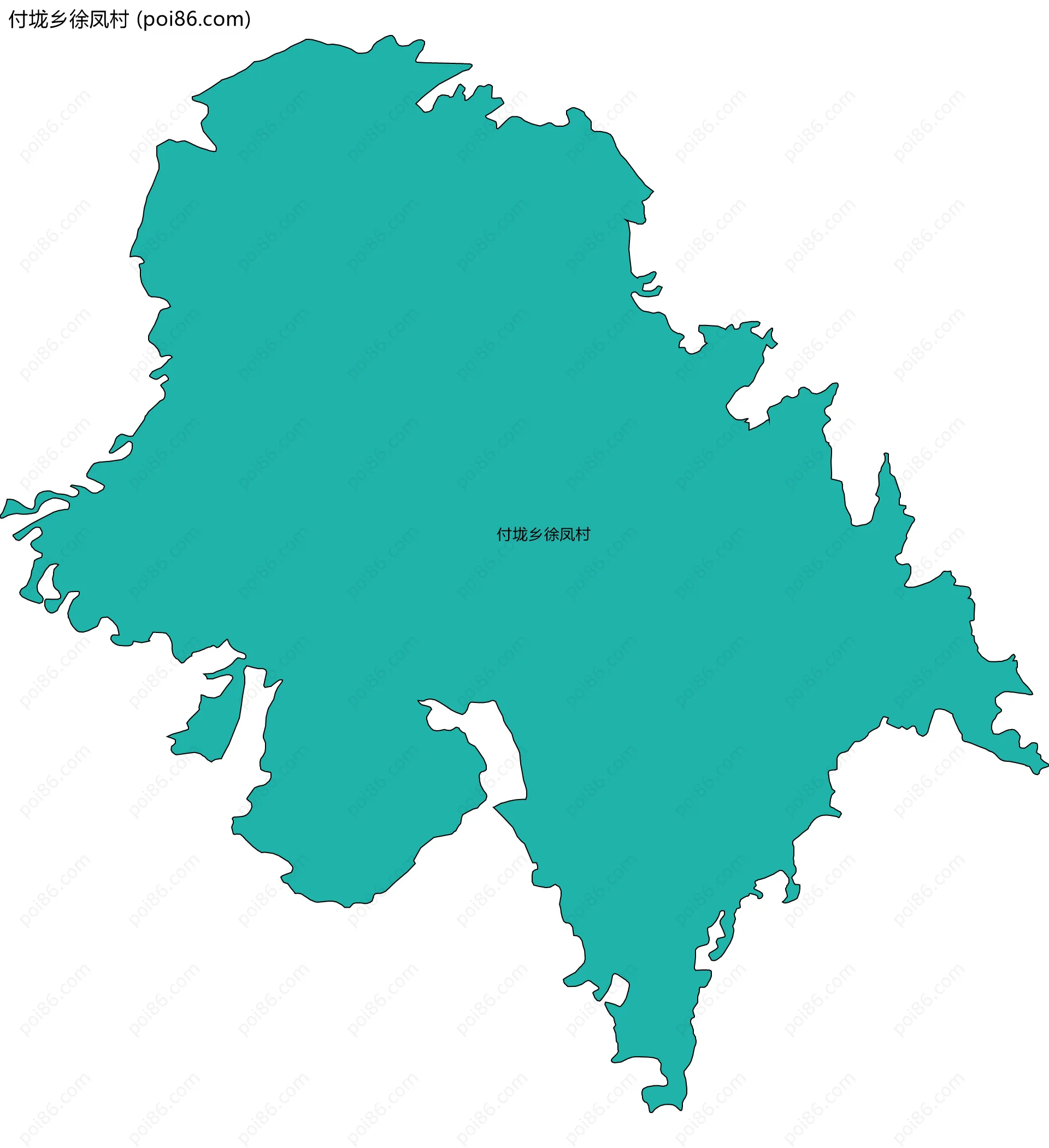付垅乡徐凤村边界地图