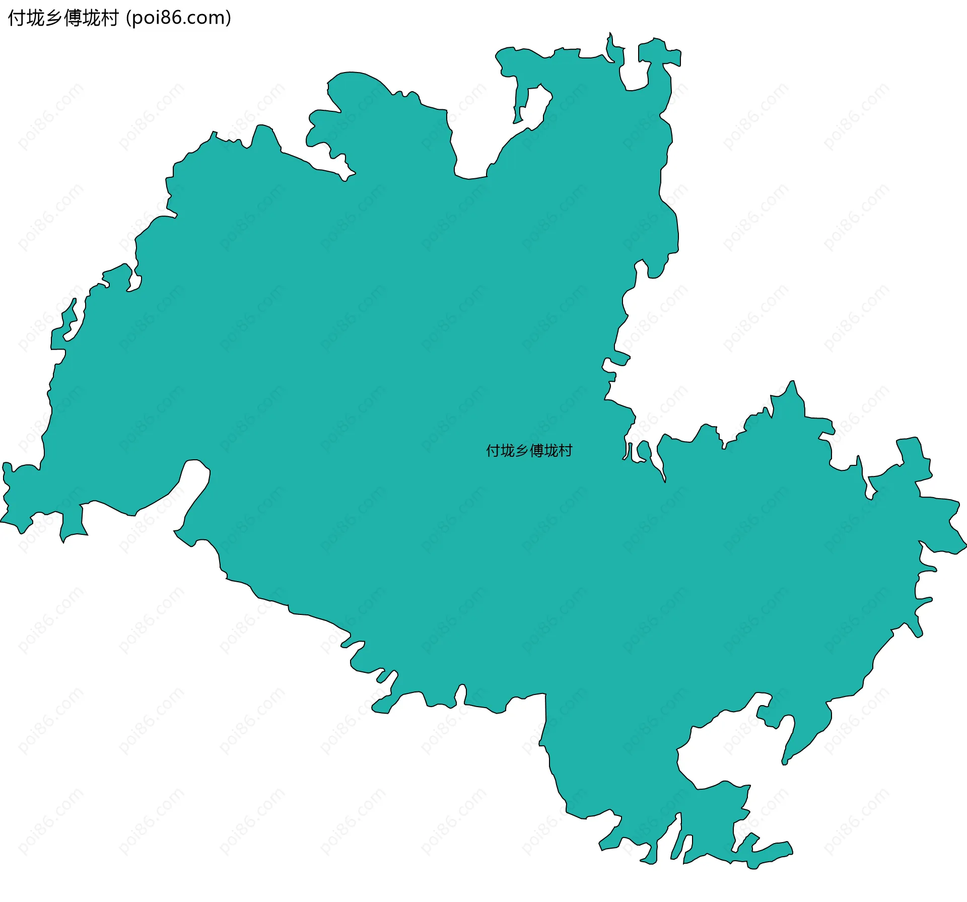 付垅乡傅垅村边界地图