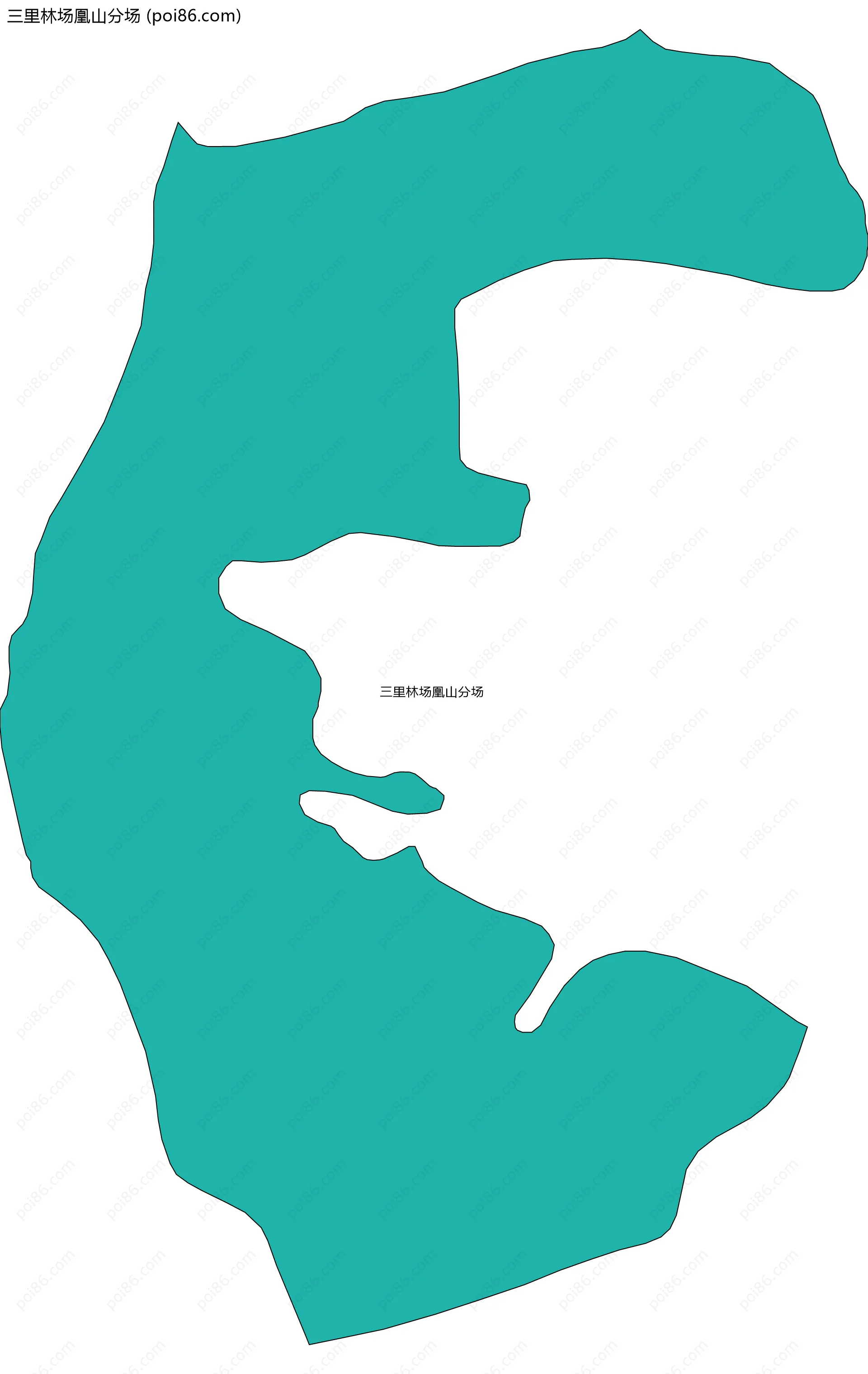三里林场凰山分场边界地图