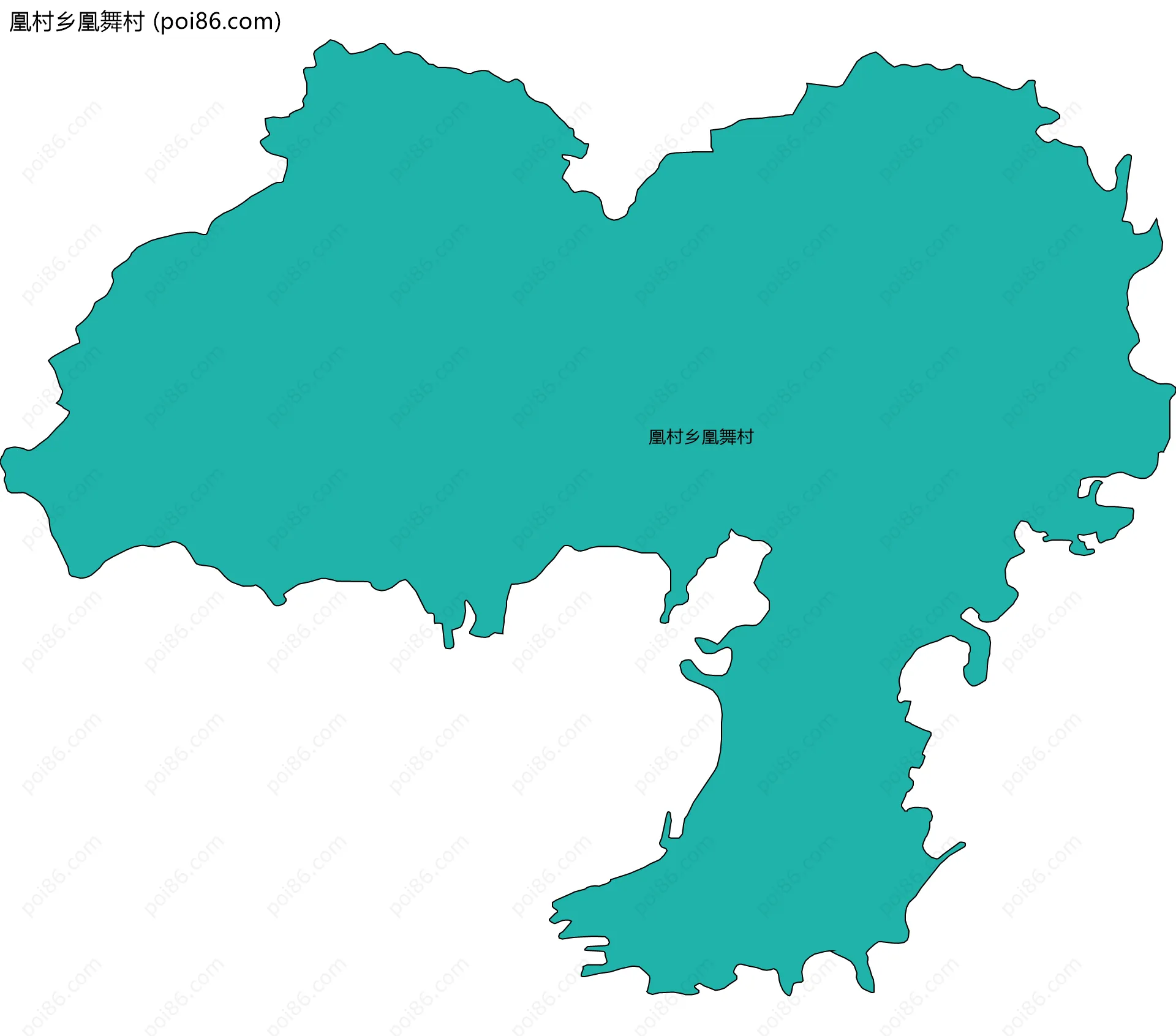 凰村乡凰舞村边界地图