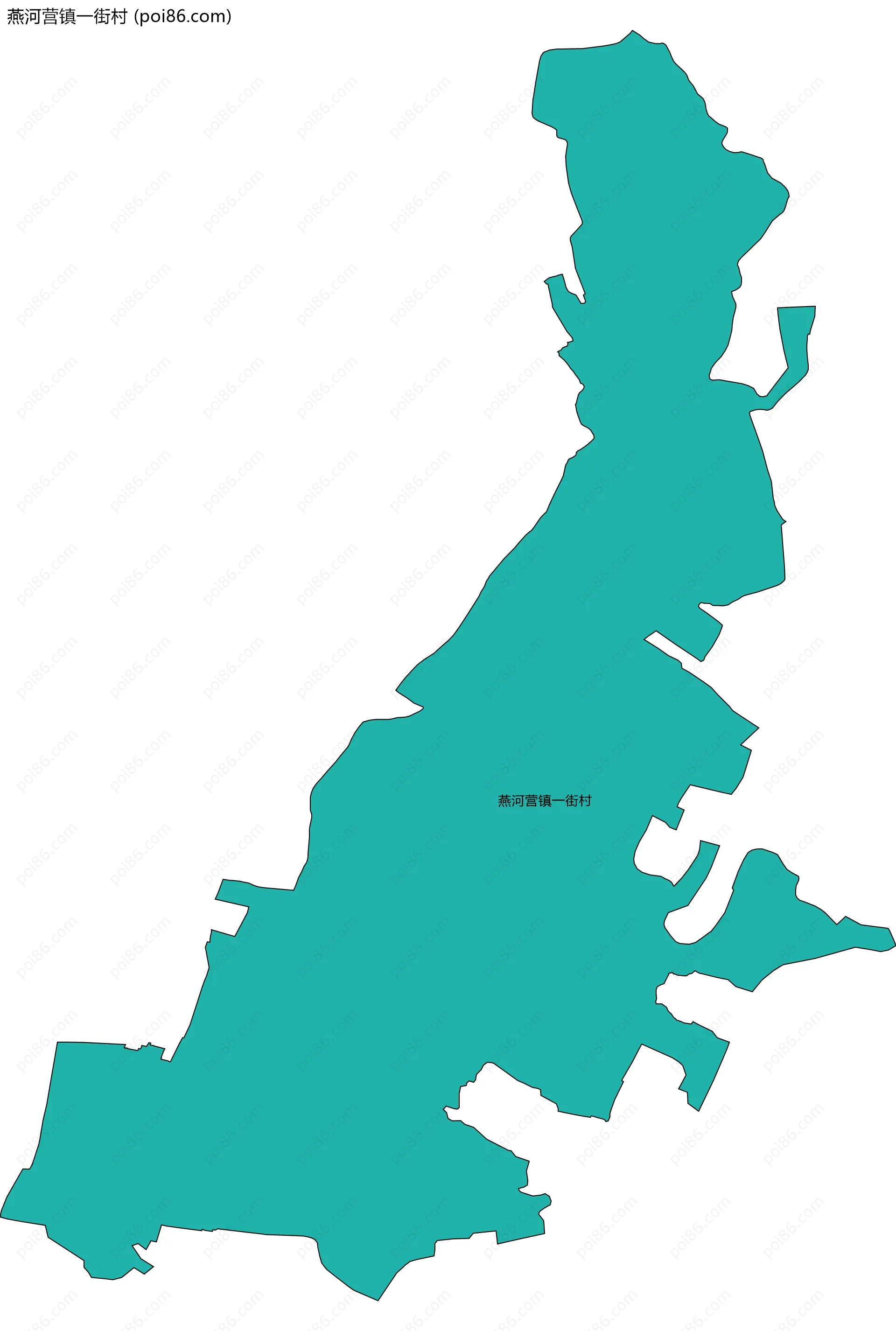燕河营镇一街村边界地图