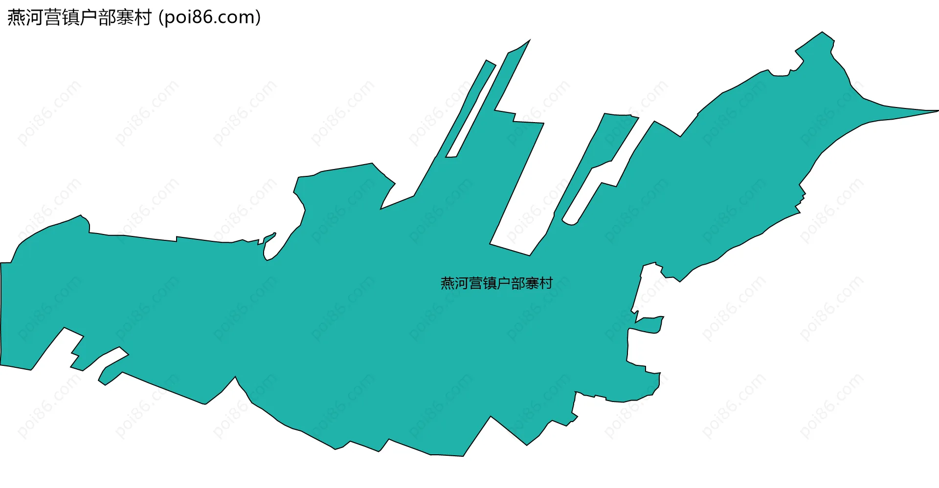 燕河营镇户部寨村边界地图