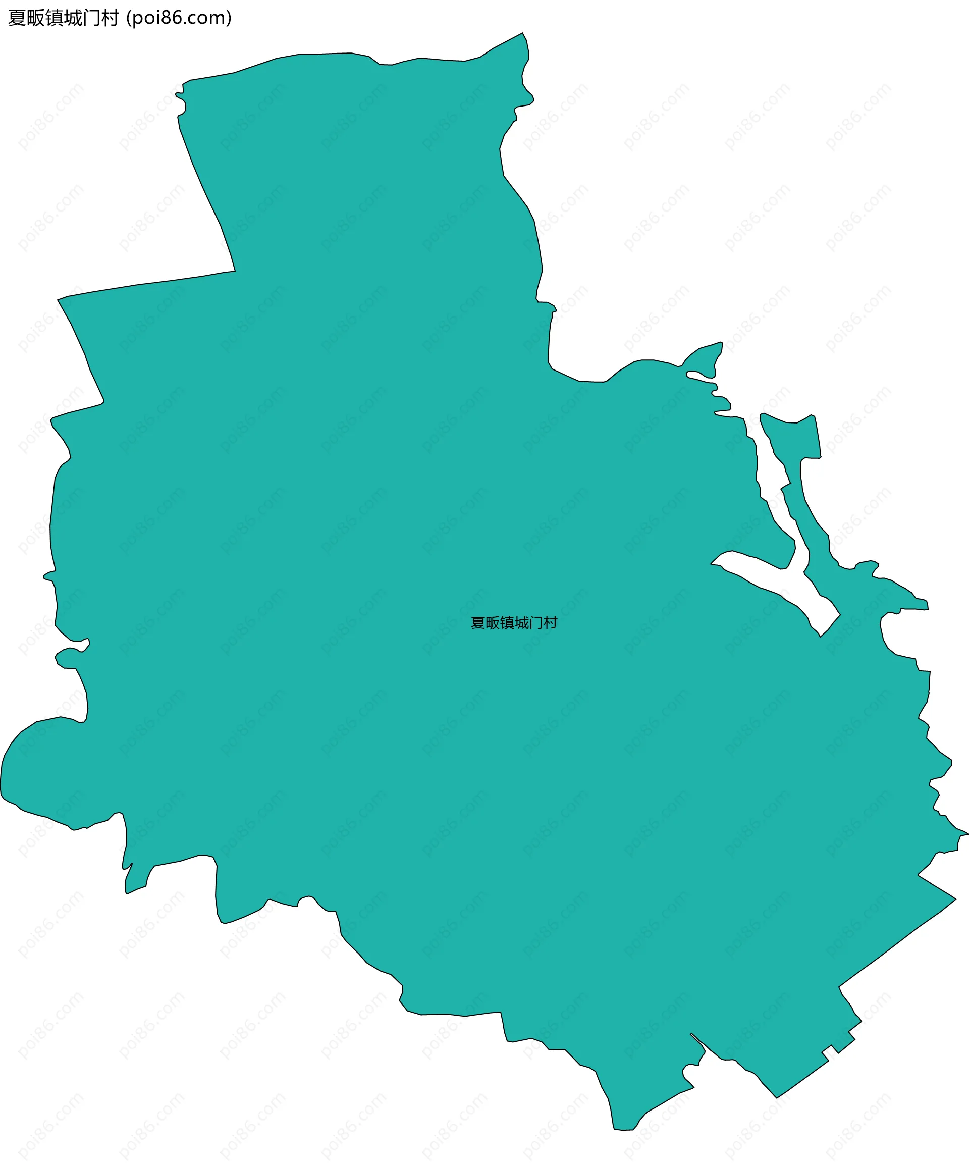 夏畈镇城门村边界地图