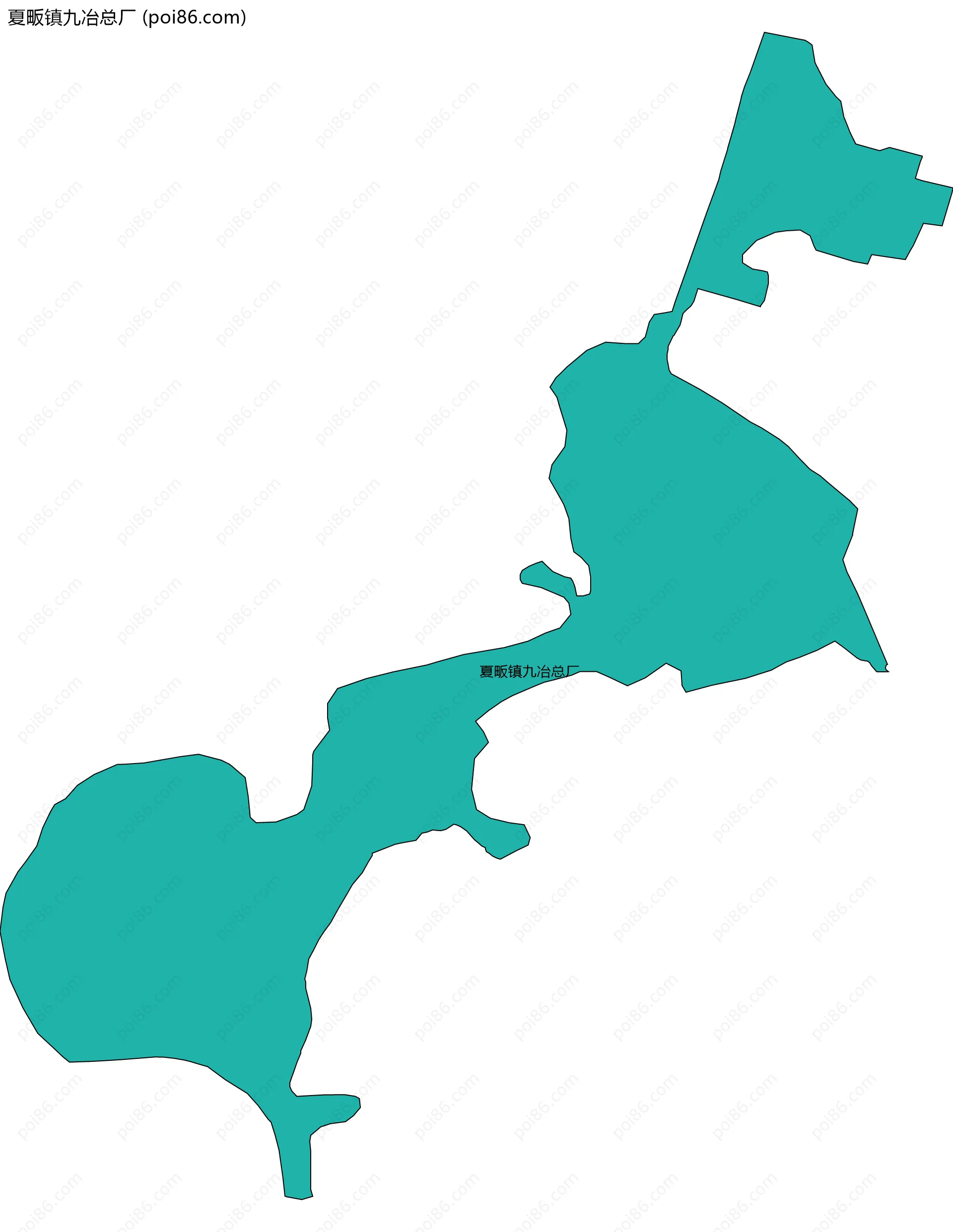 夏畈镇九冶总厂边界地图