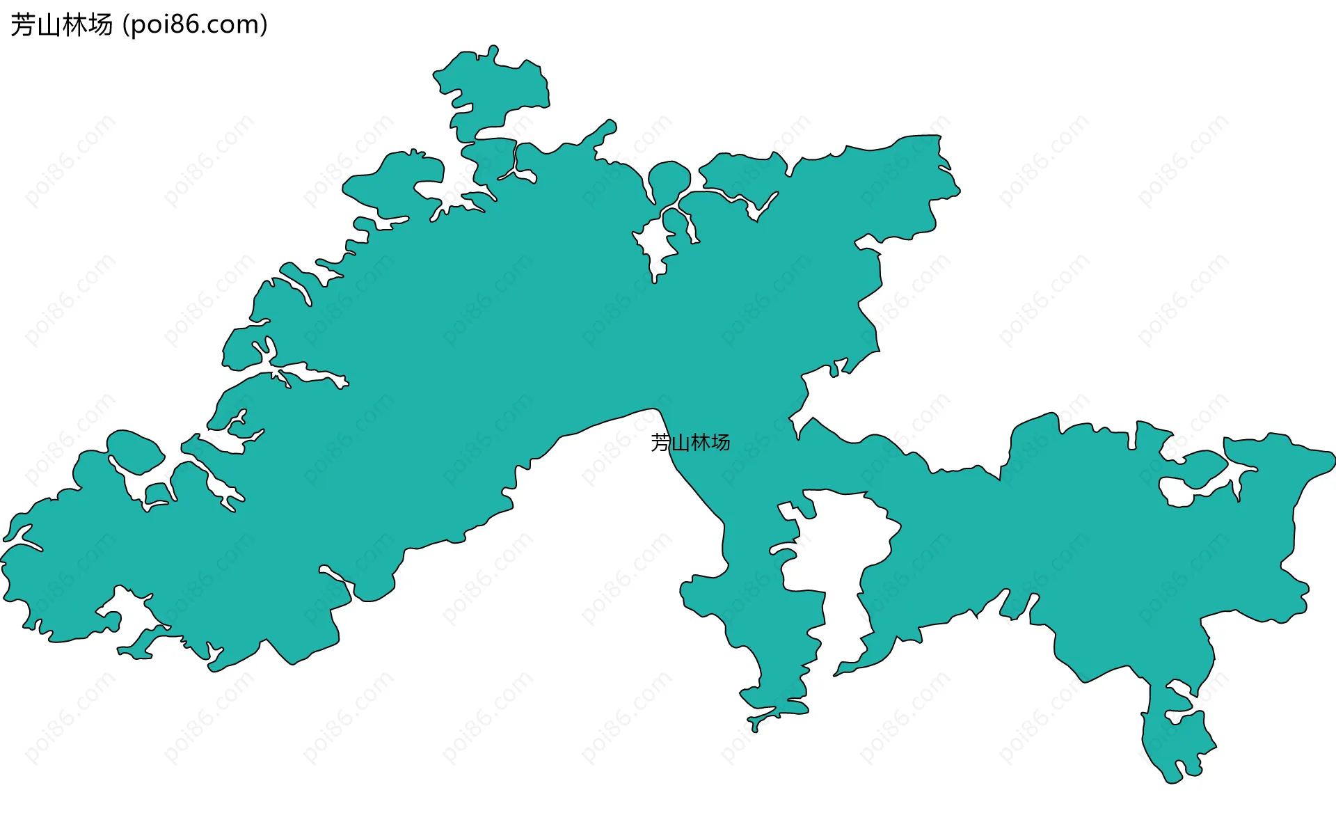 芳山林场边界地图