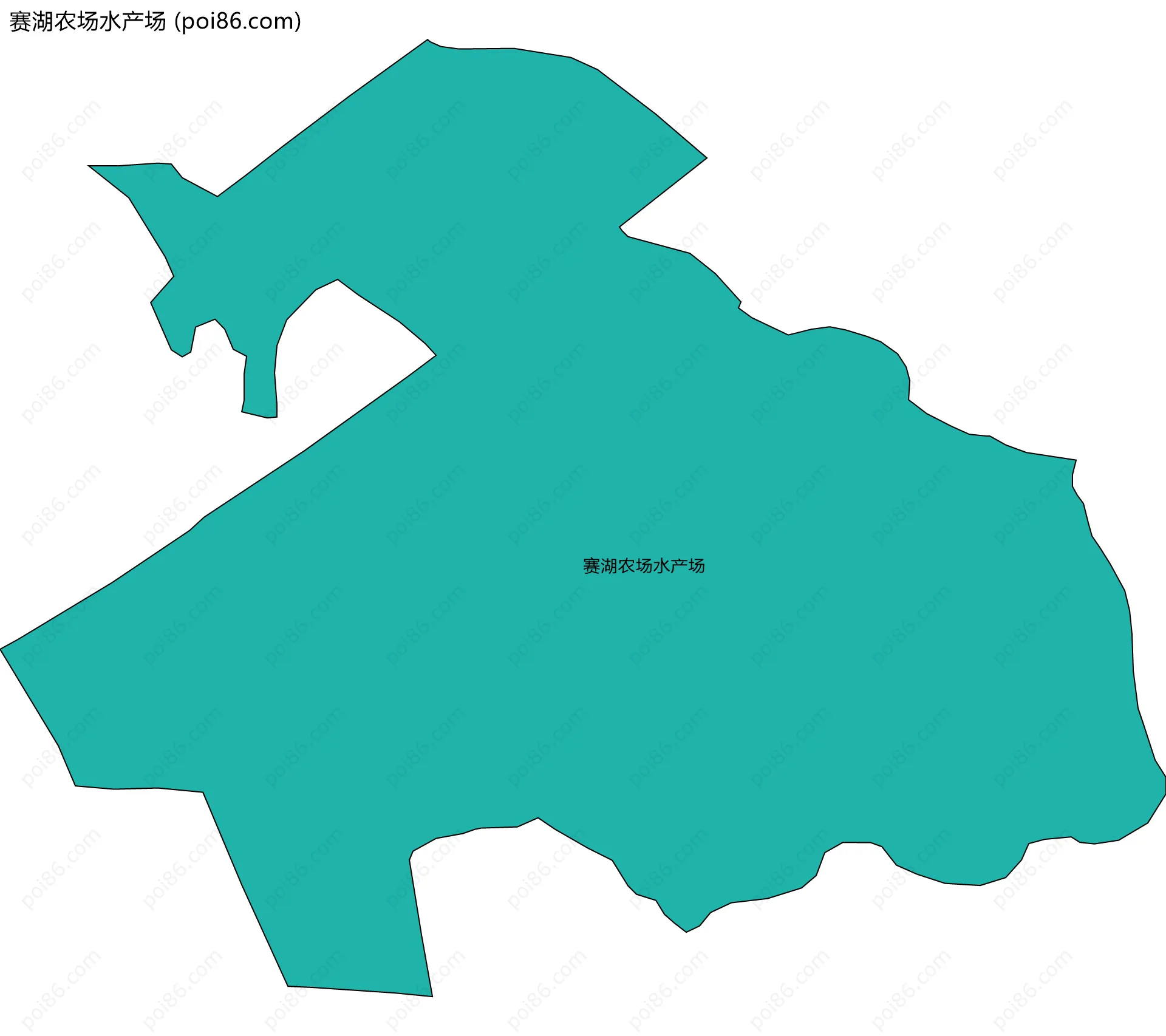 赛湖农场水产场边界地图