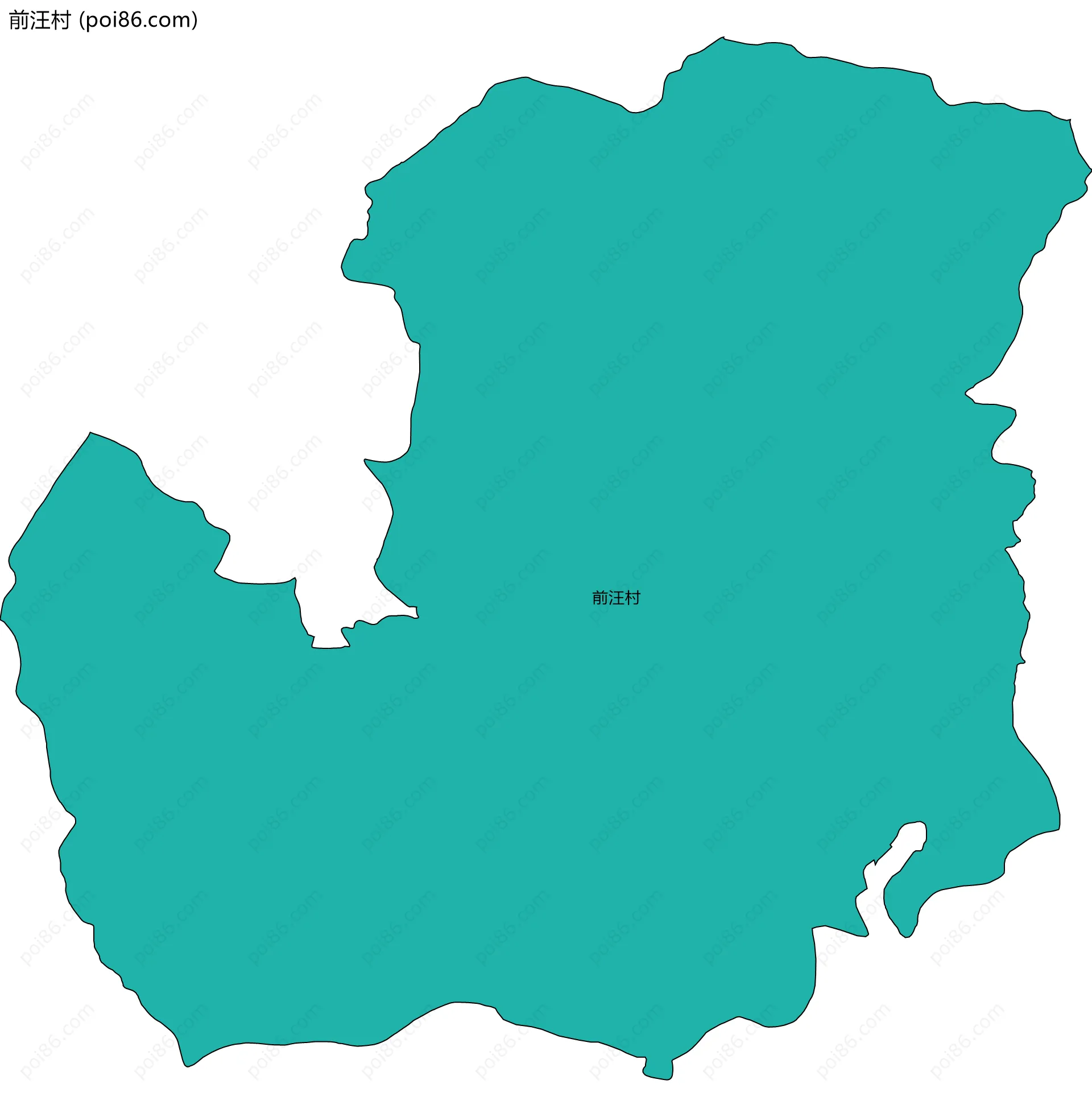 前汪村边界地图