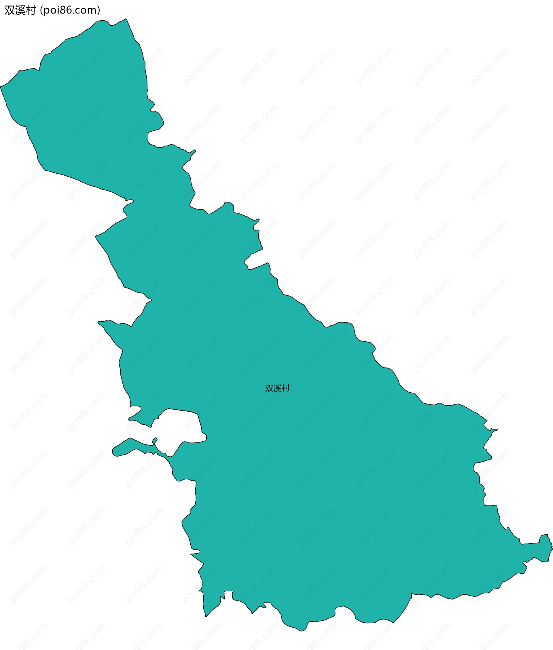 双溪村边界地图