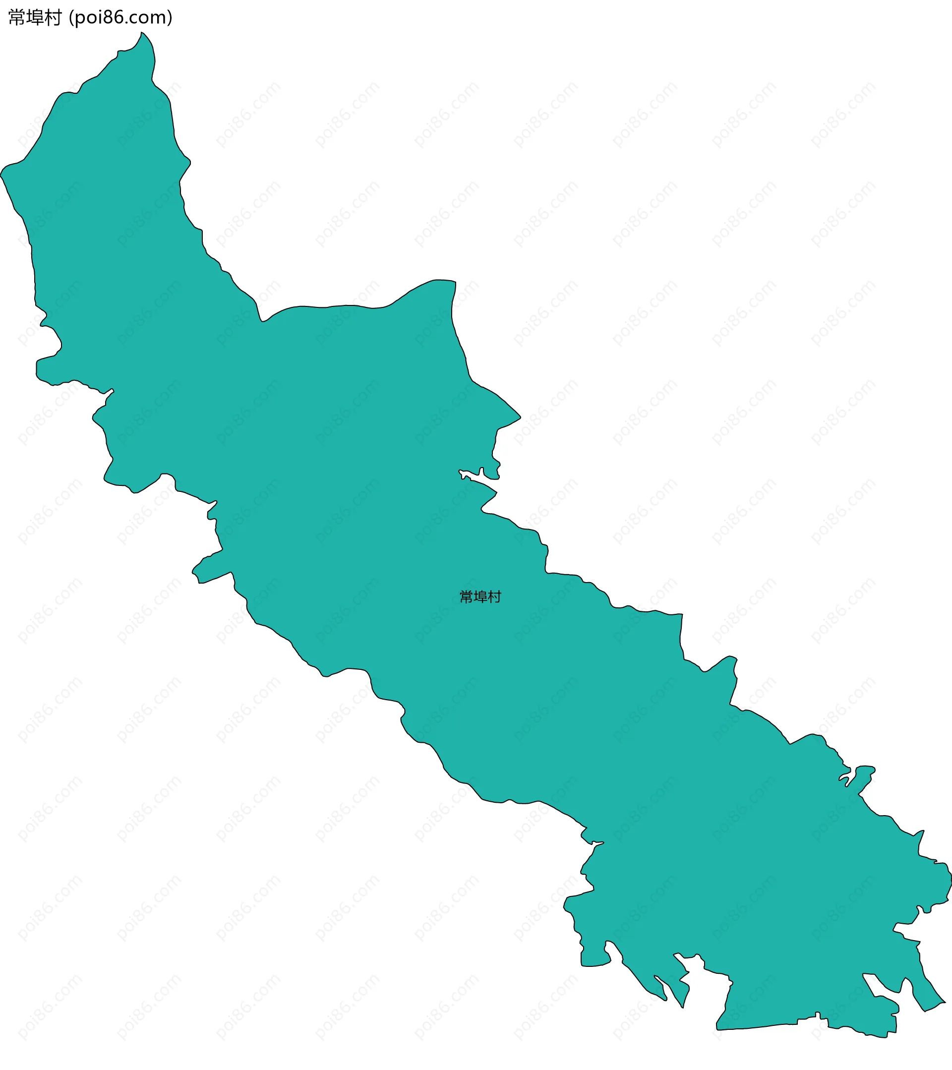 常埠村边界地图