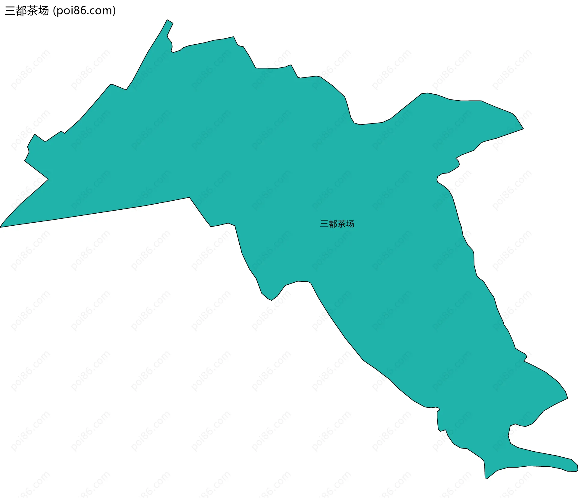 三都茶场边界地图