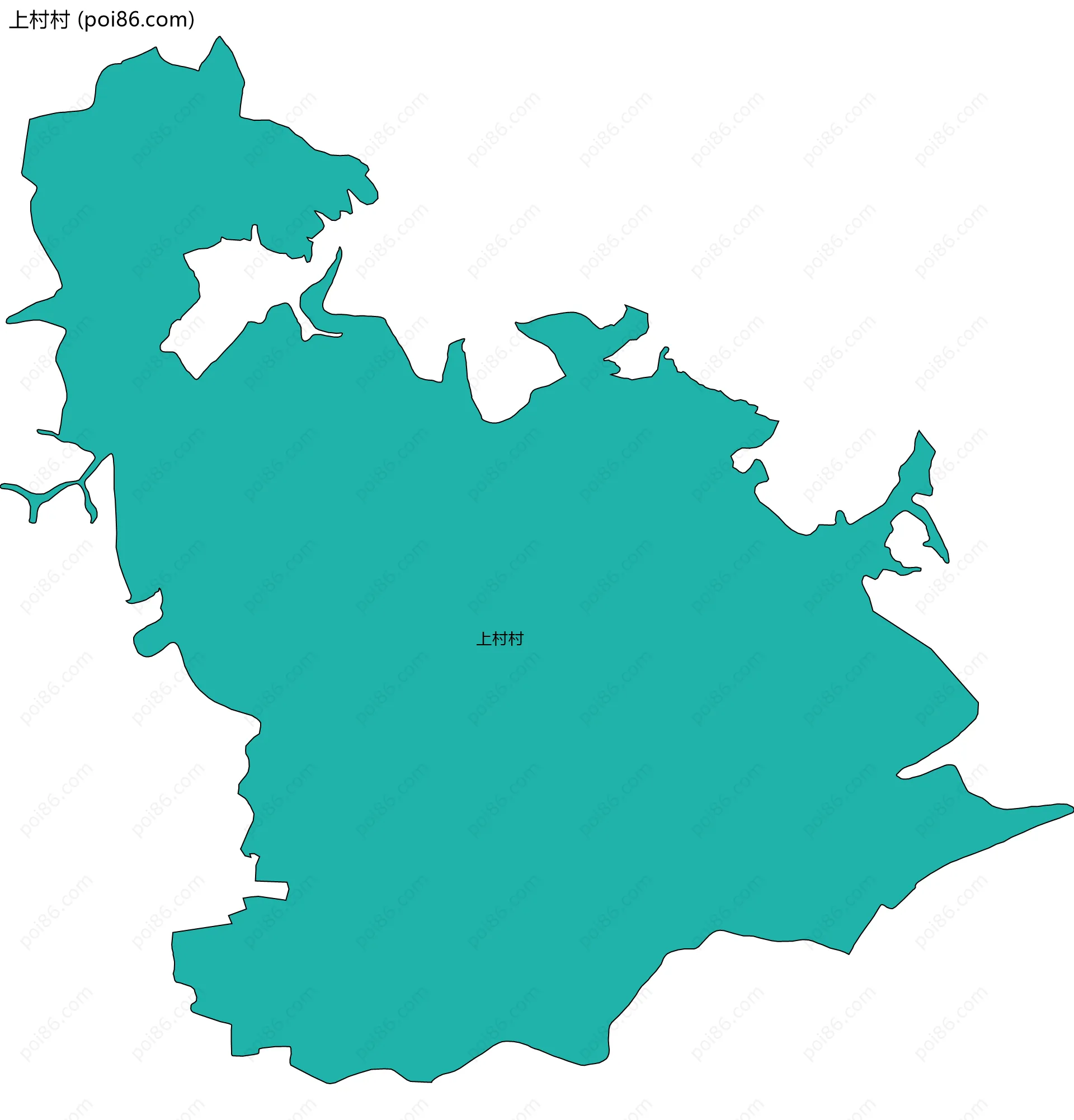 上村村边界地图