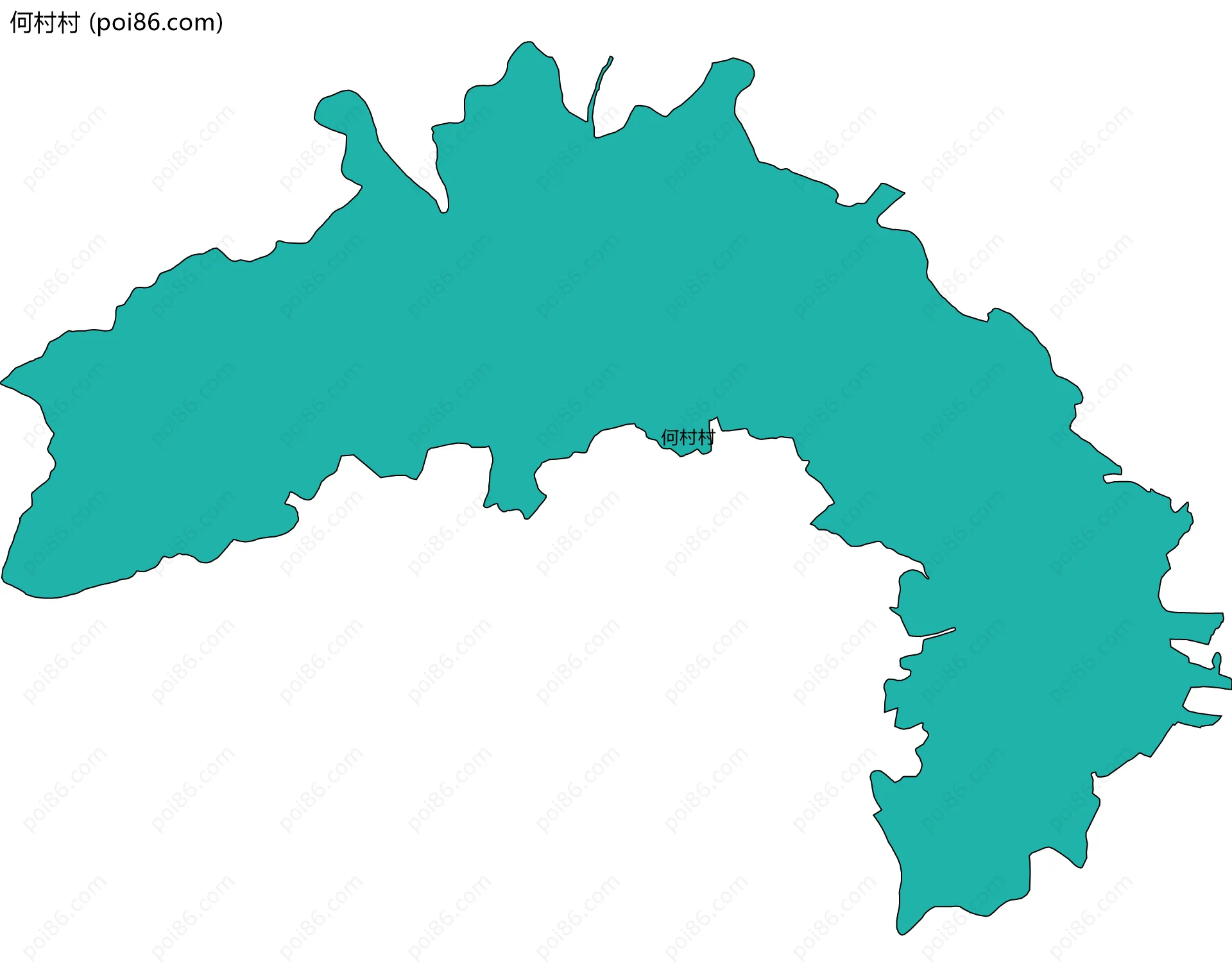 何村村边界地图