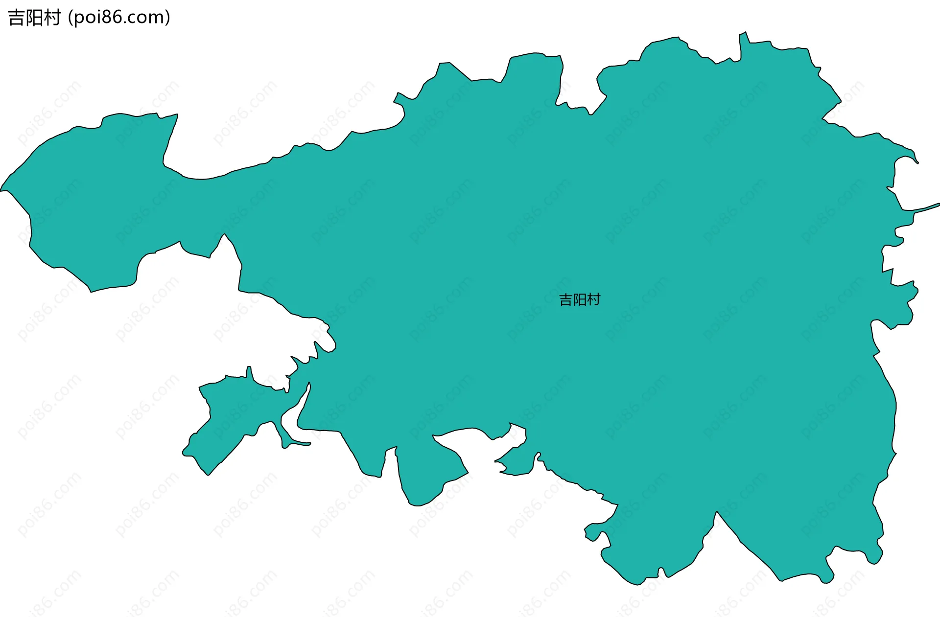 吉阳村边界地图