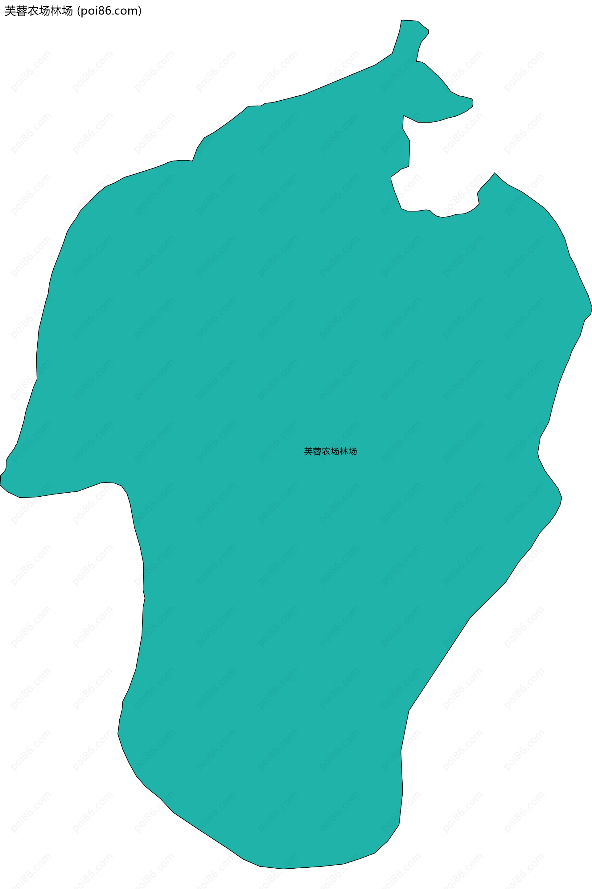 芙蓉农场林场边界地图