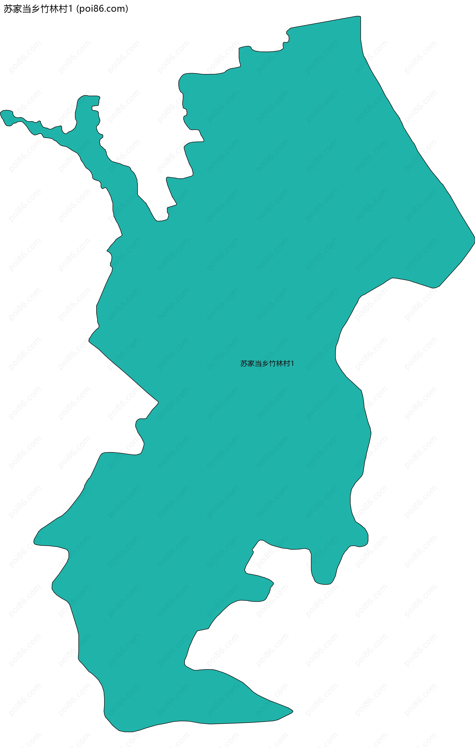 苏家当乡竹林村1边界地图