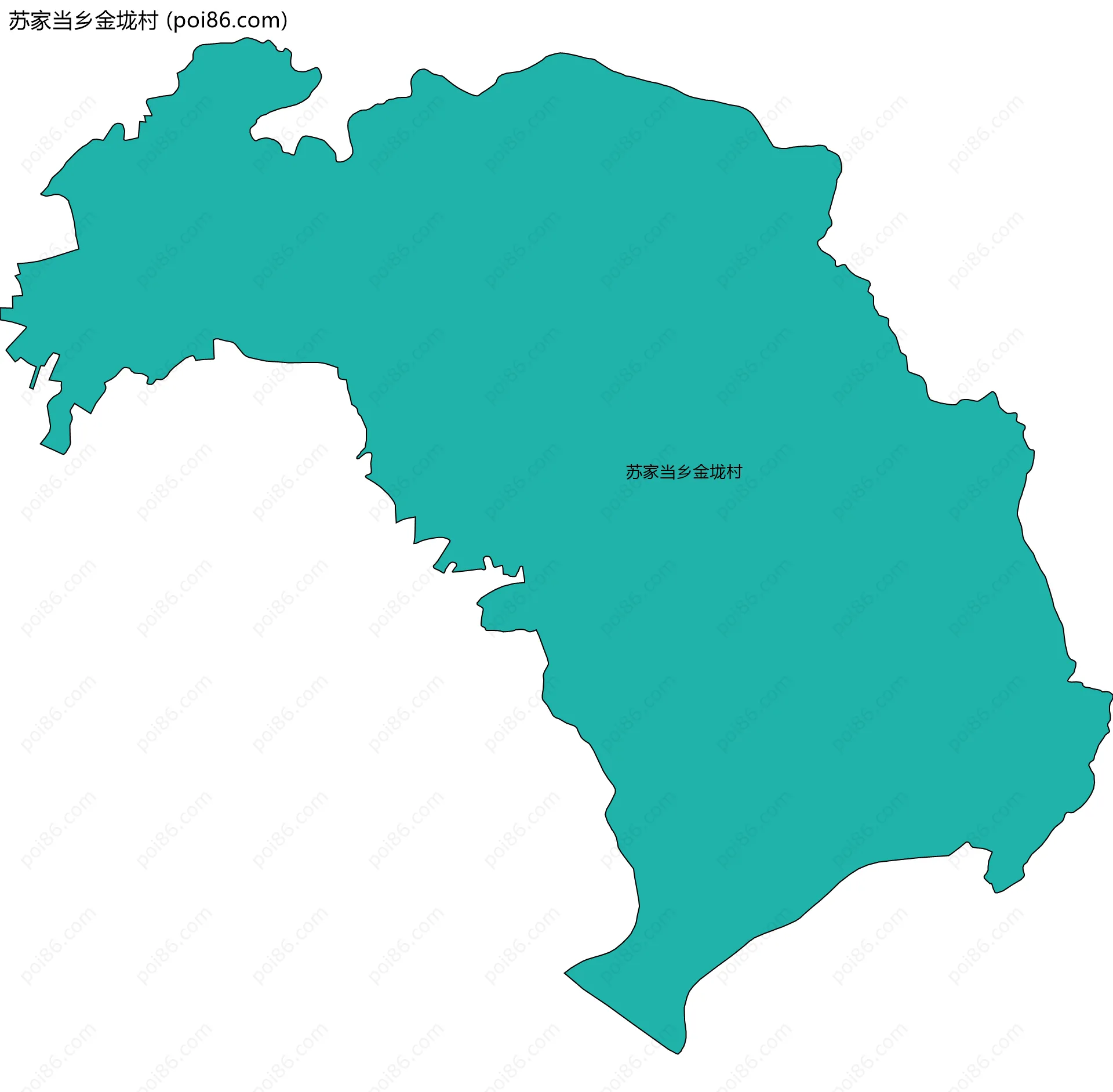苏家当乡金垅村边界地图