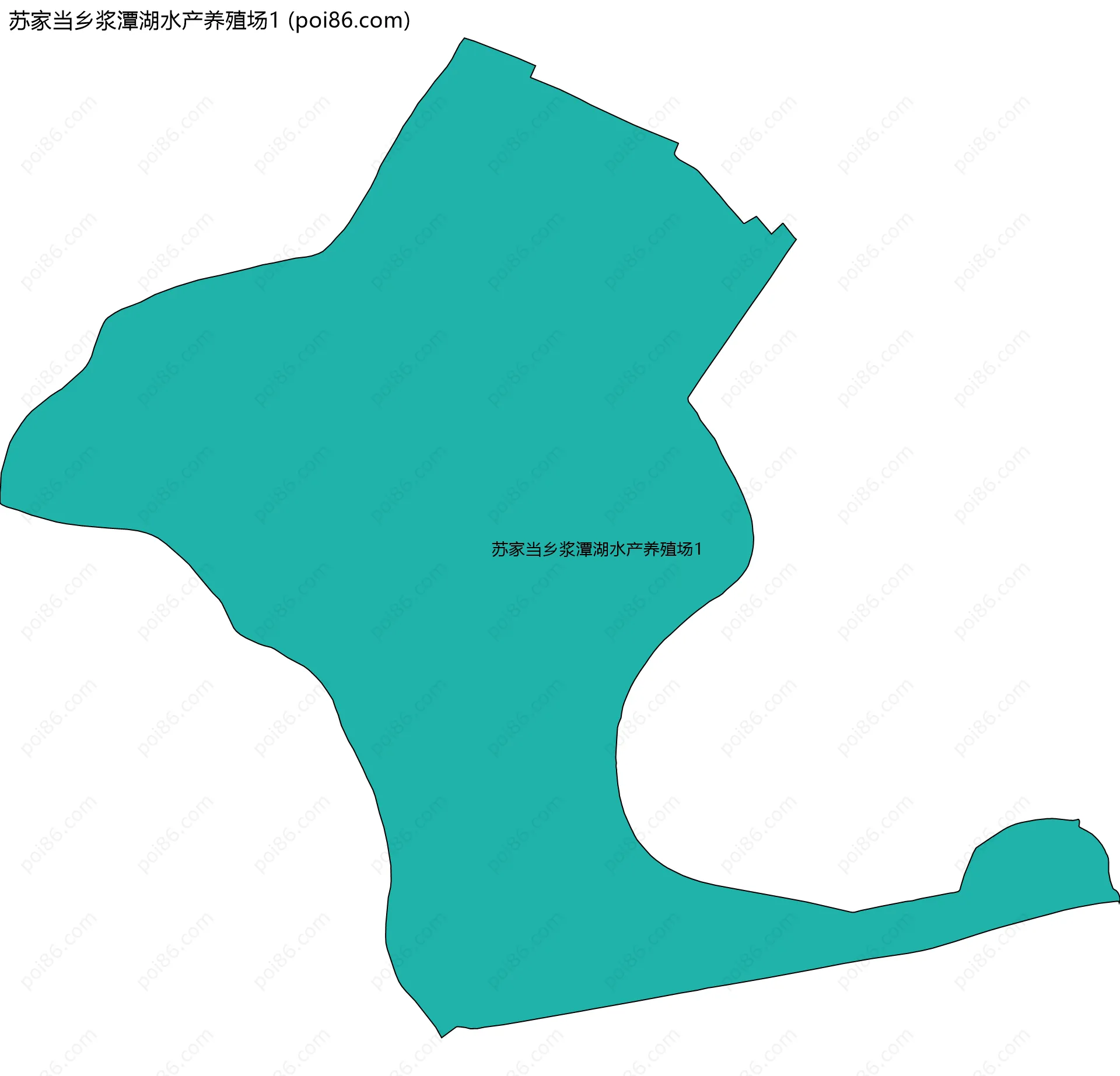 苏家当乡浆潭湖水产养殖场1边界地图
