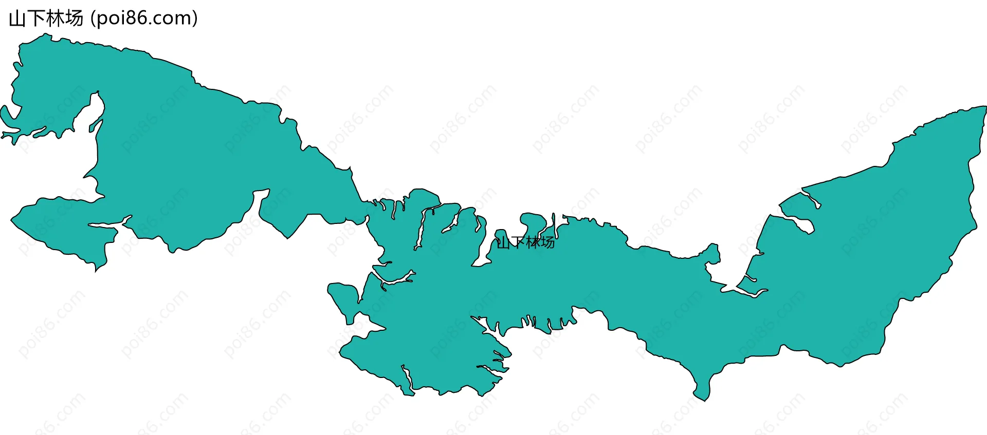 山下林场边界地图