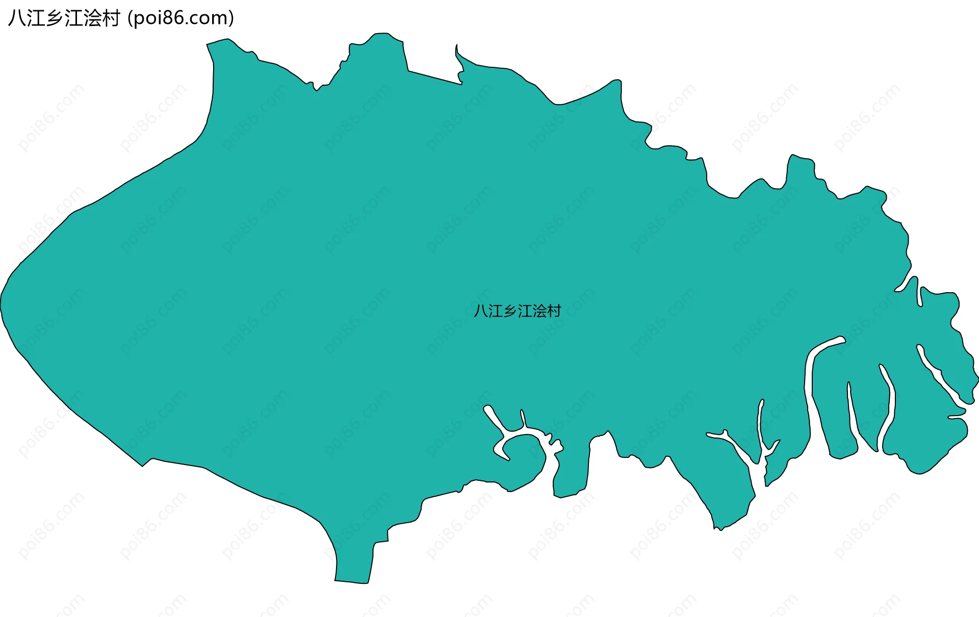 八江乡江浍村边界地图