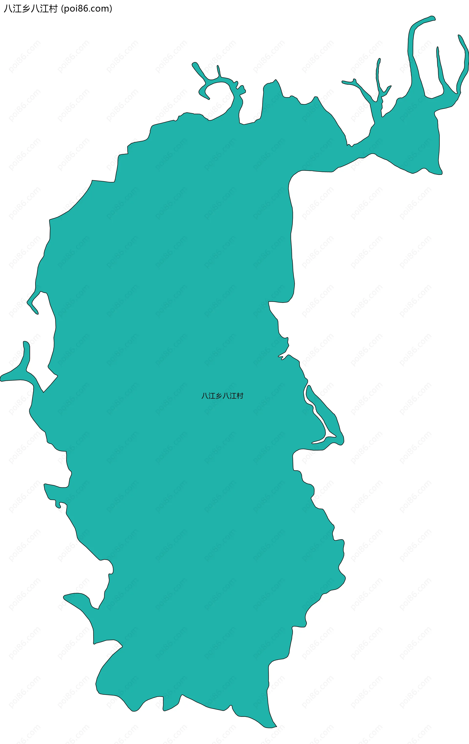 八江乡八江村边界地图
