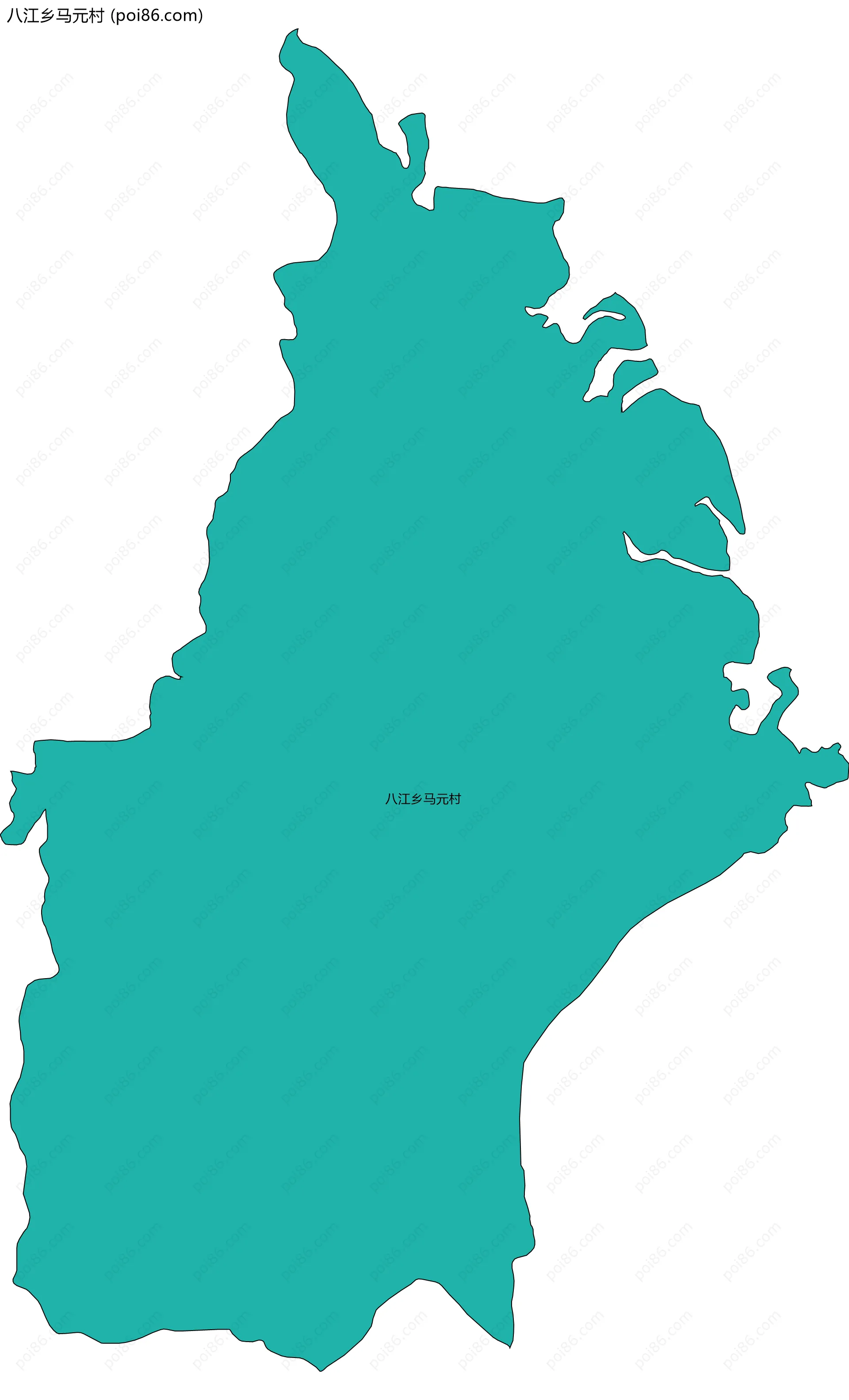 八江乡马元村边界地图