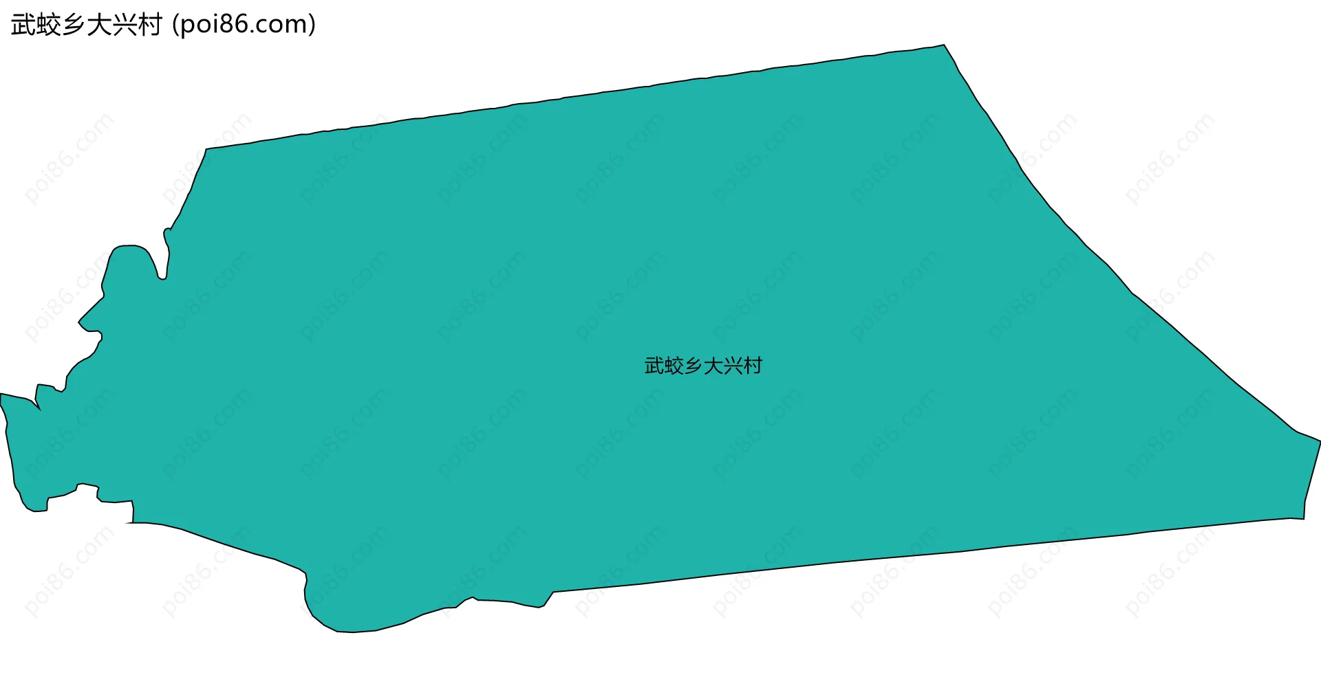 武蛟乡大兴村边界地图