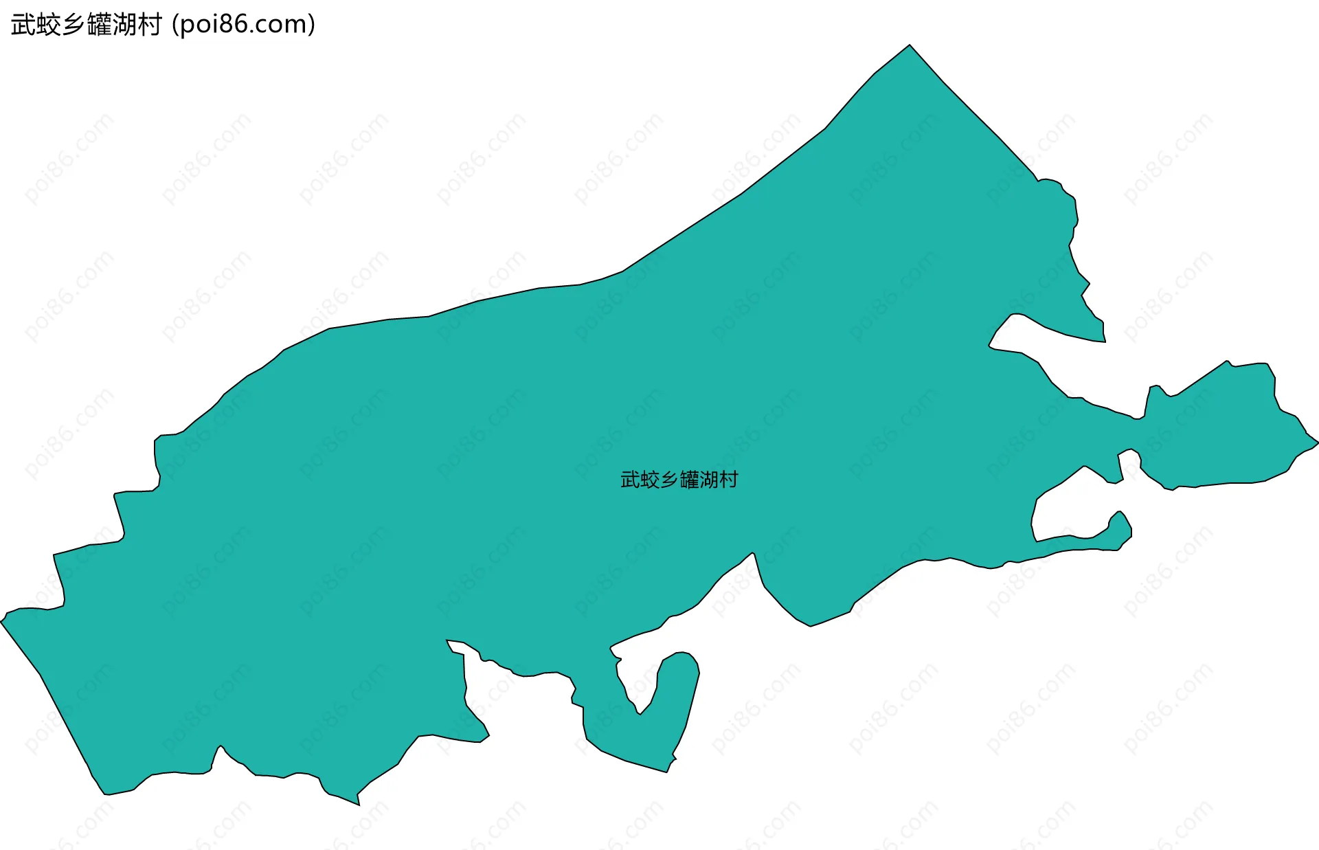 武蛟乡罐湖村边界地图