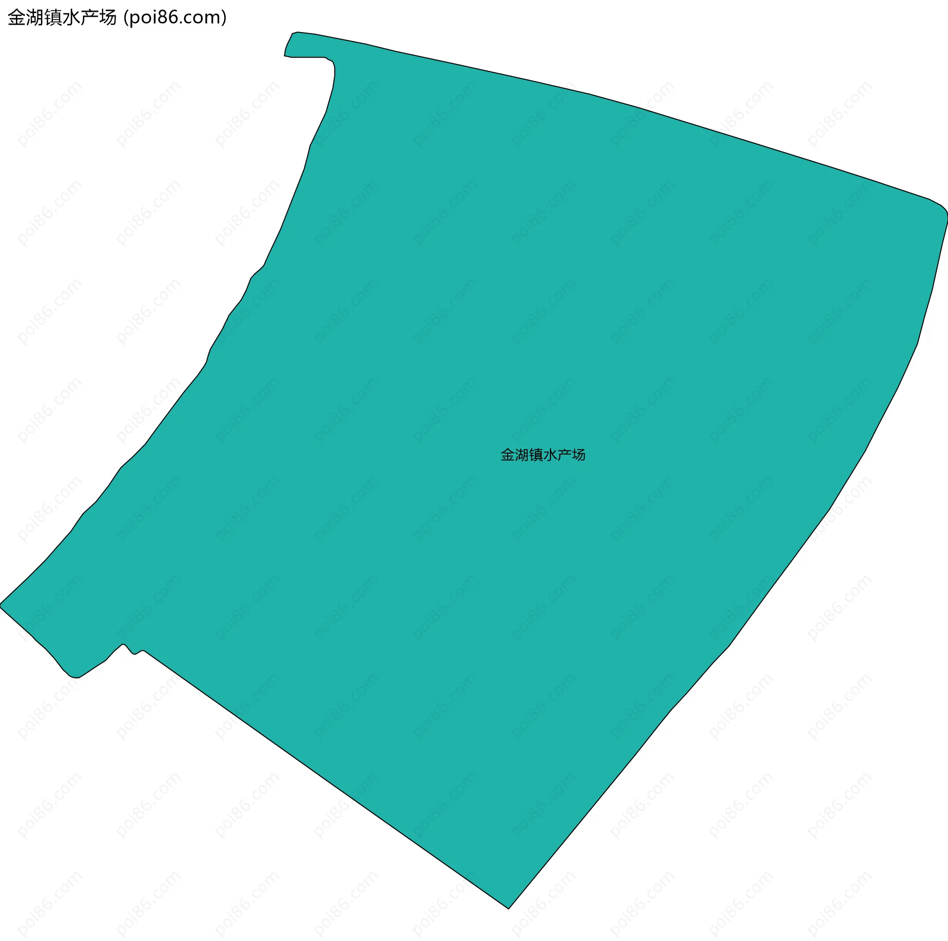 金湖镇水产场边界地图