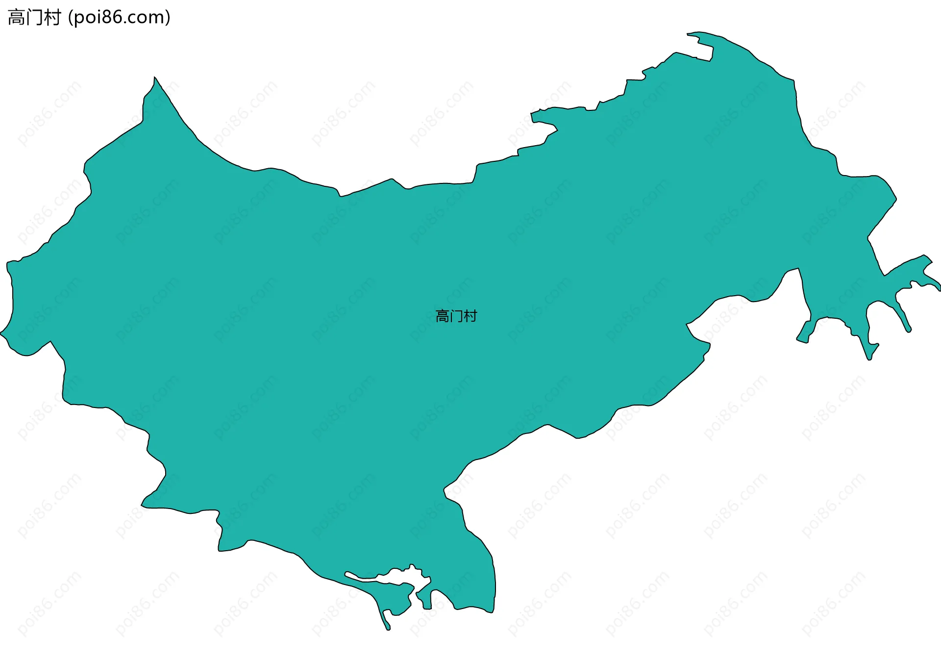 高门村边界地图