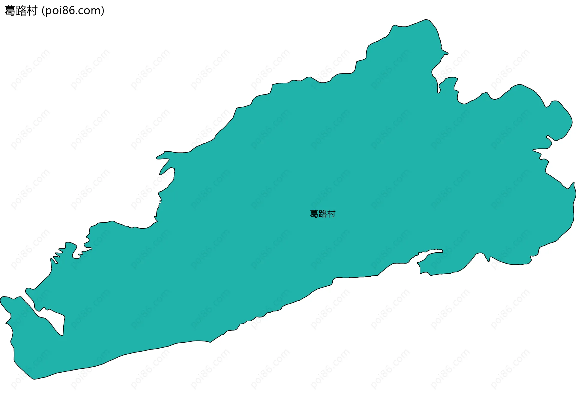 葛路村边界地图