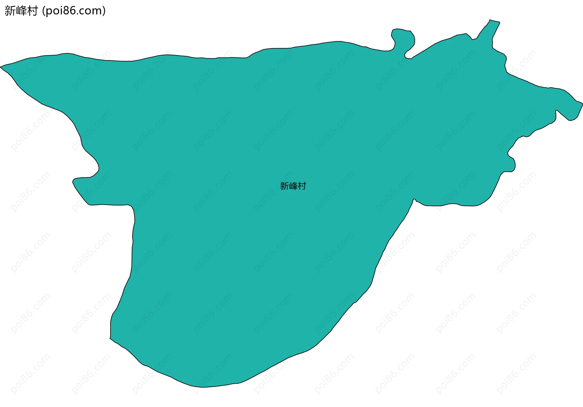 新峰村边界地图