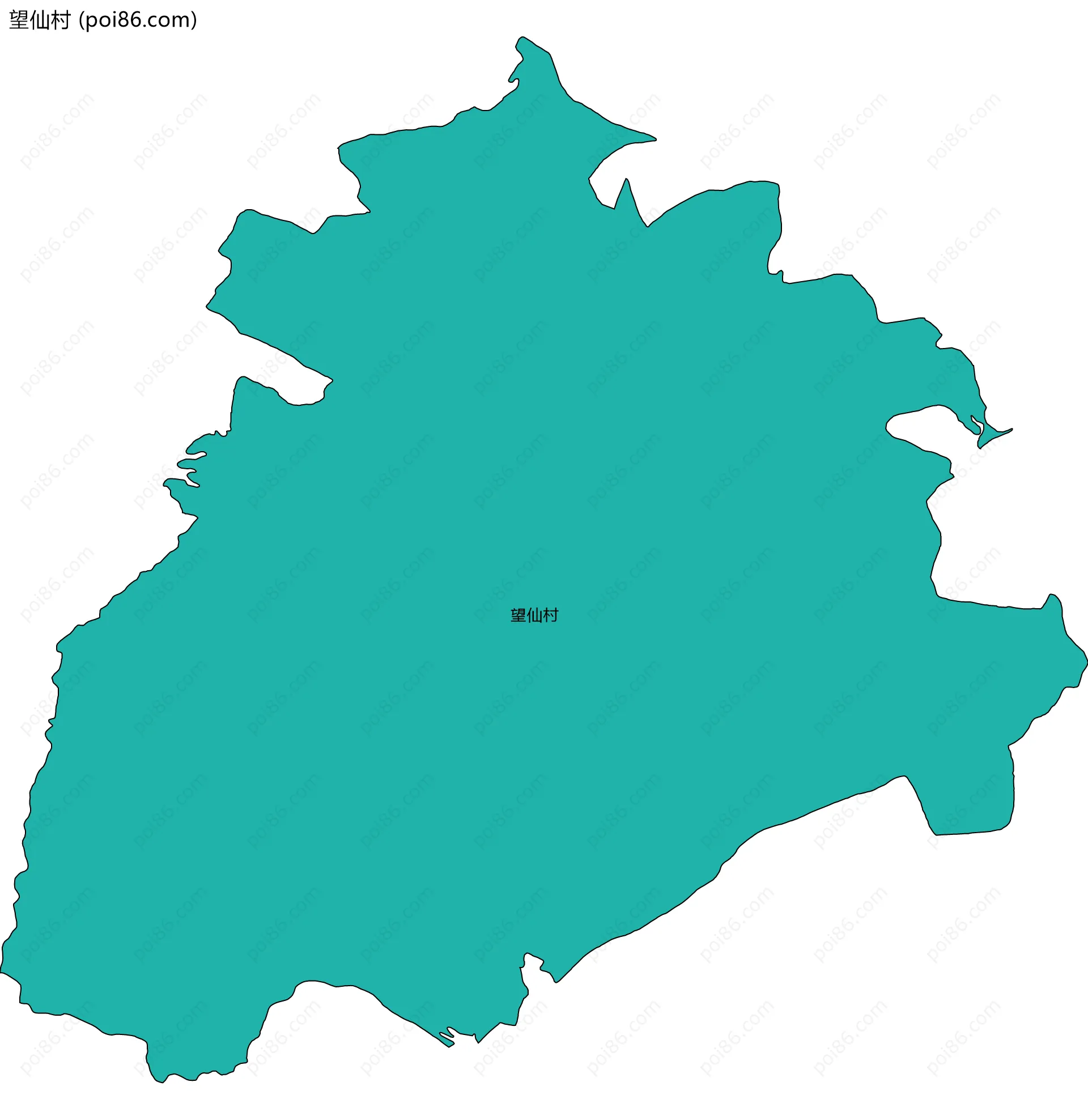 望仙村边界地图